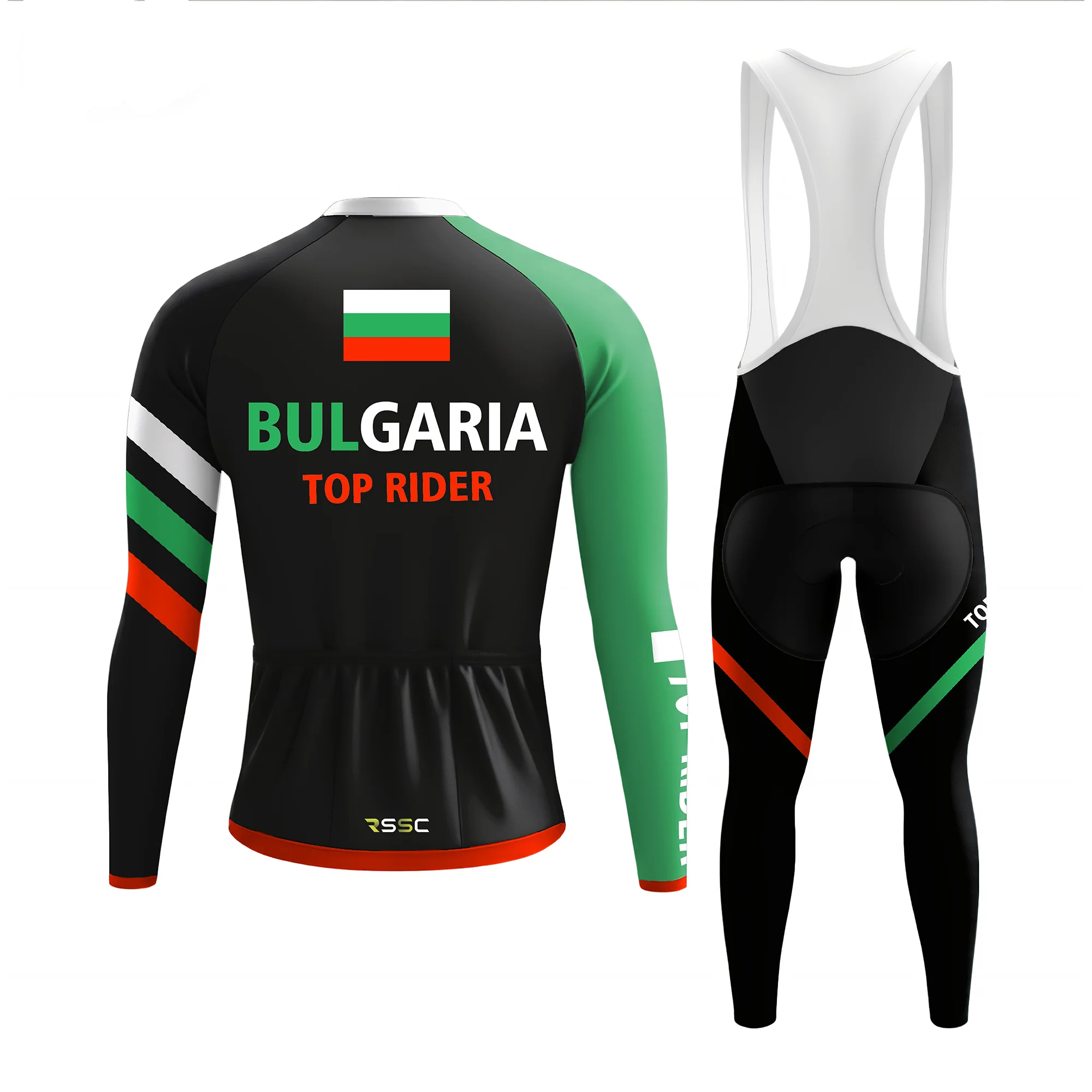 Bulgaria Top Rider Men's Long Sleeve Cycling Kit - Image 2