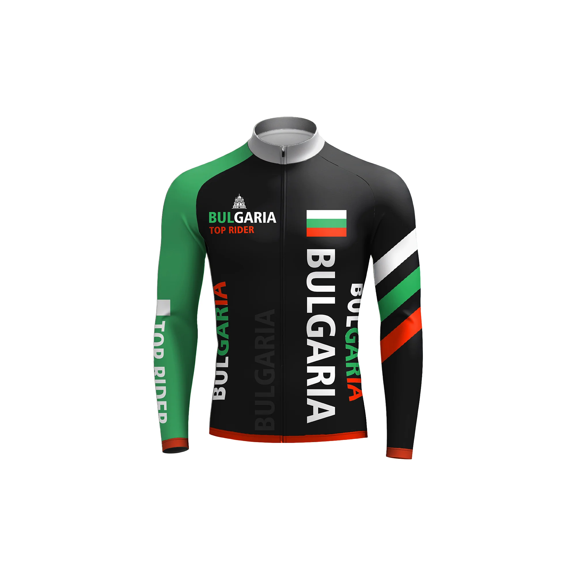Bulgaria Top Rider Men's Long Sleeve Cycling Kit - Image 3