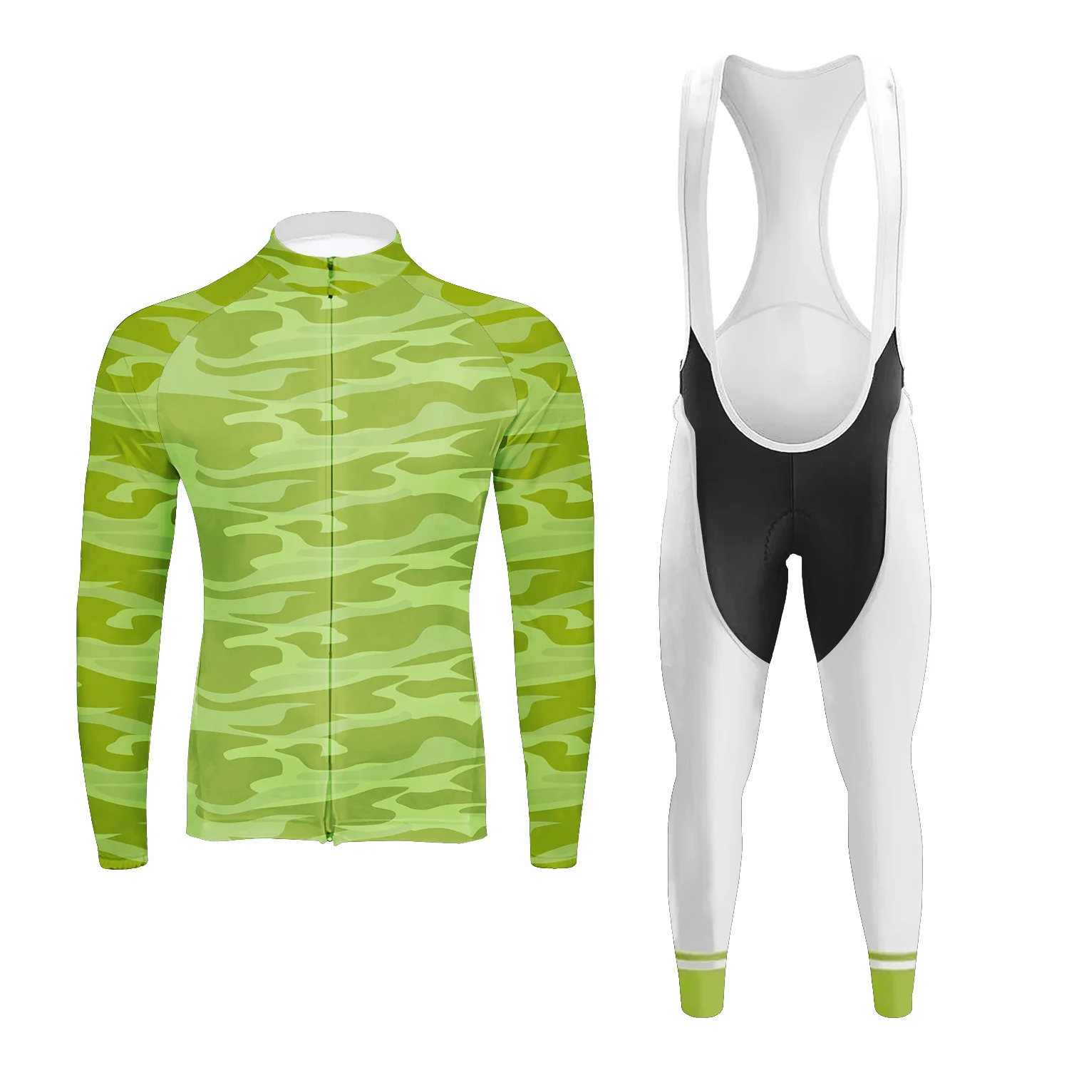 Camo Geometry Men's Long Sleeve Cycling Kit