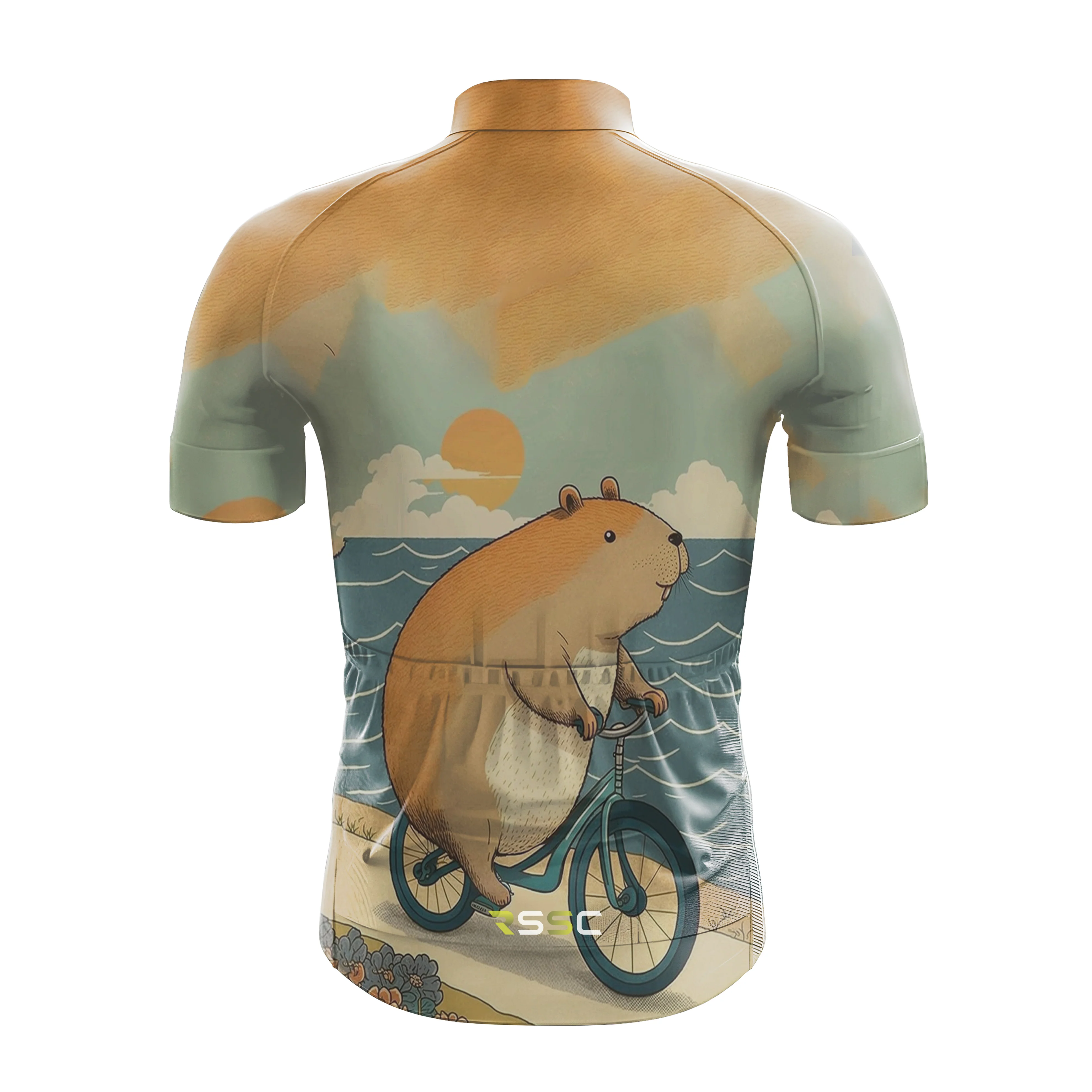 Capybara On A Bike Men's Cycling Kit - Image 4
