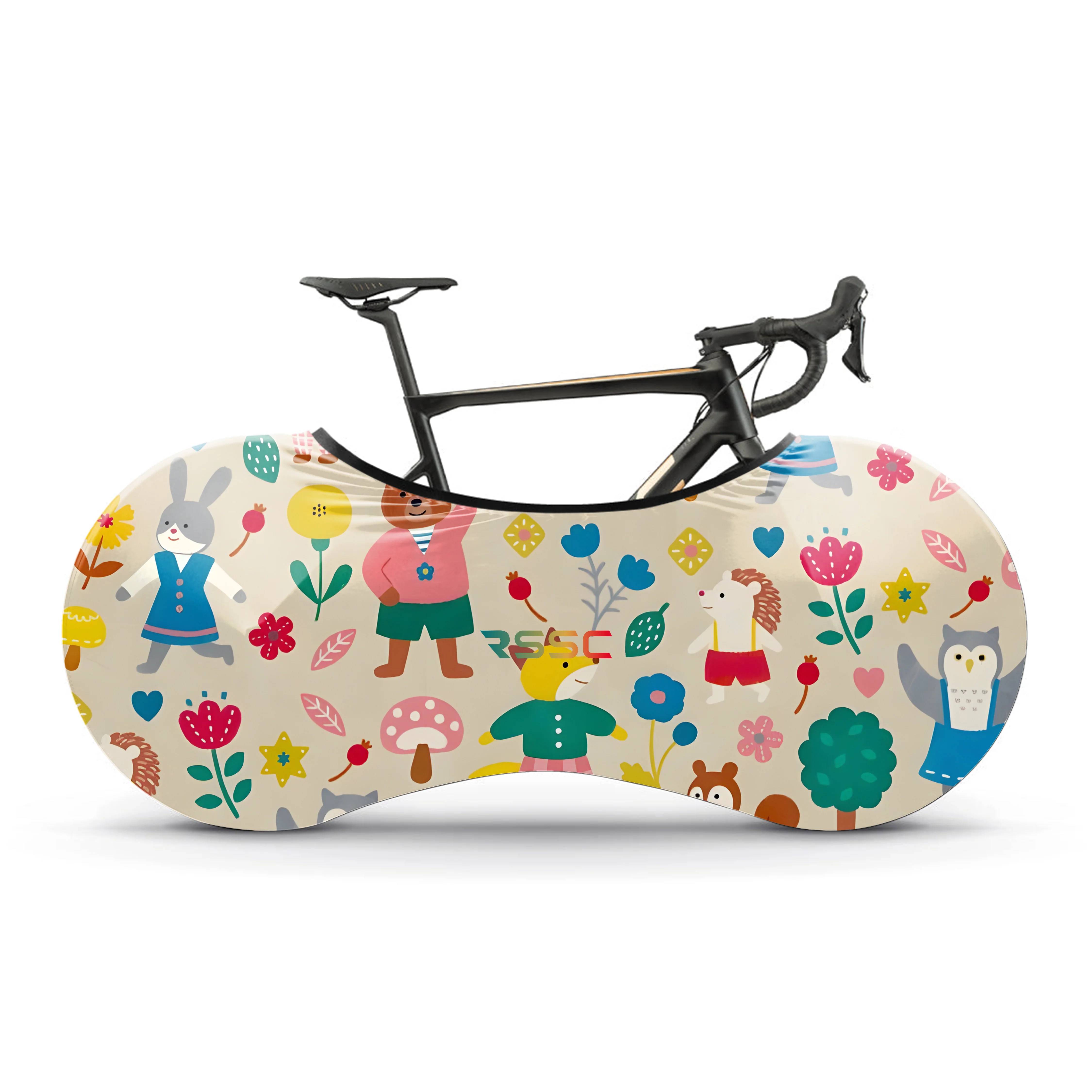 Cartoon Animals Bicycle Wheels Cover