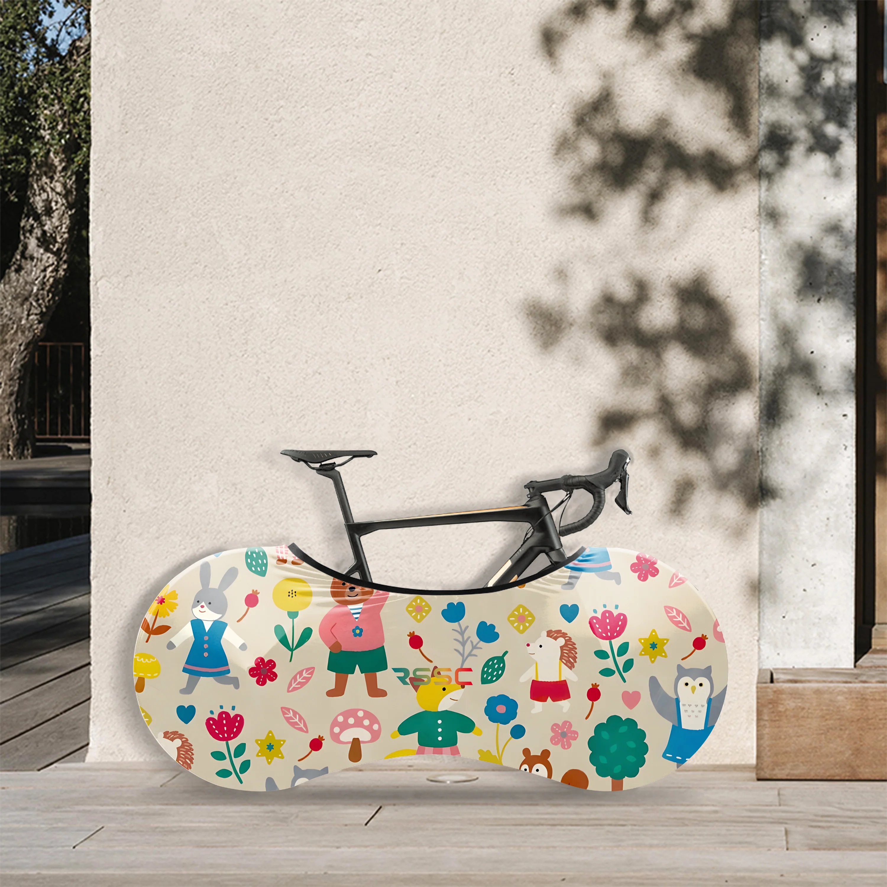 Cartoon Animals Bicycle Wheels Cover - Image 2
