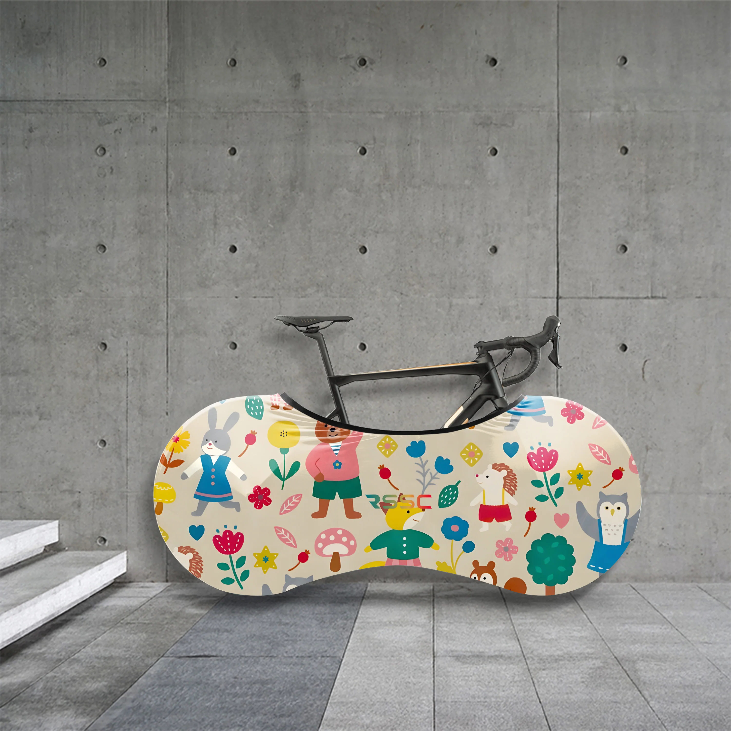 Cartoon Animals Bicycle Wheels Cover - Image 4