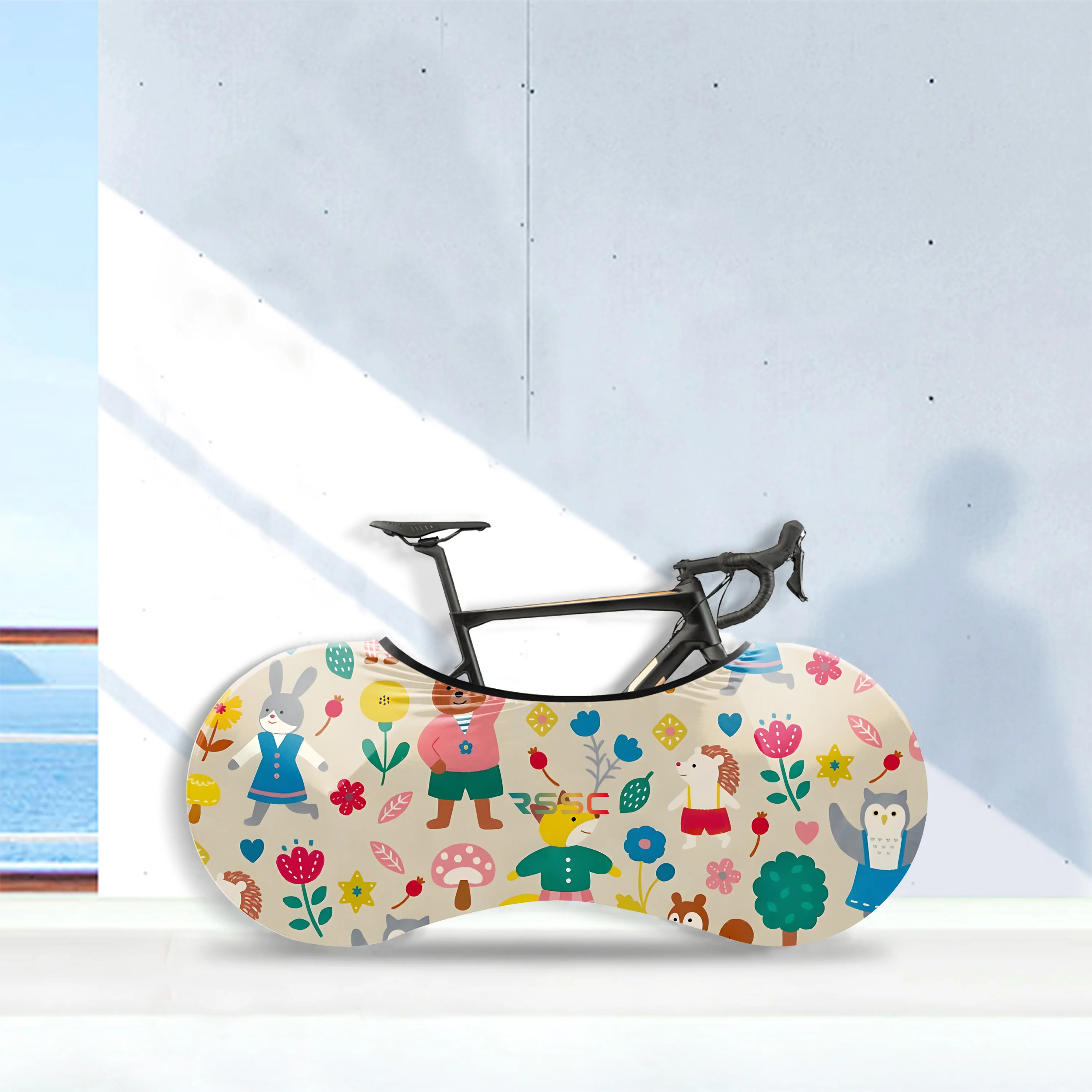 Cartoon Animals Bicycle Wheels Cover - Image 5