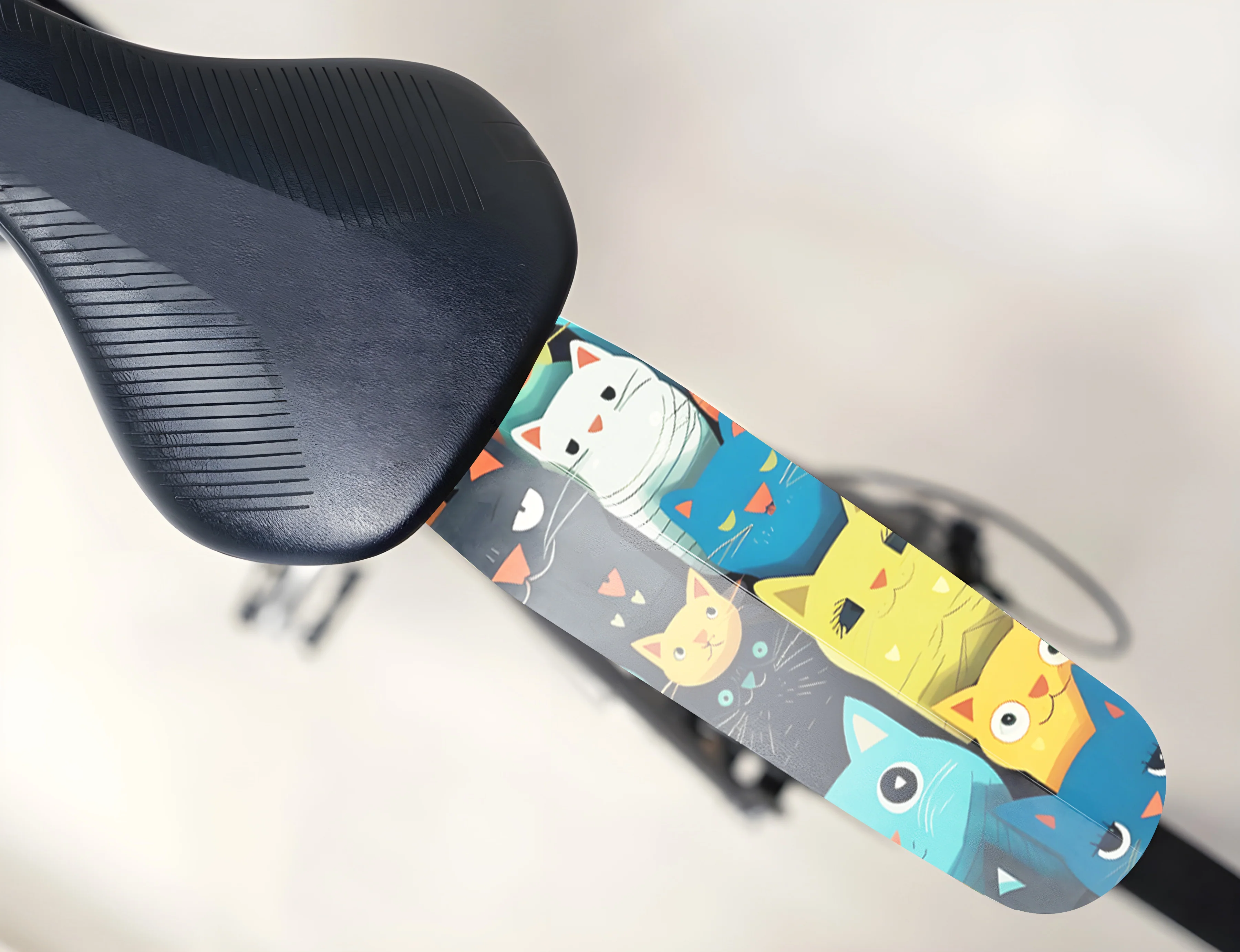 Cartoon Cat Bicycle Saddle Mudguard - Image 3