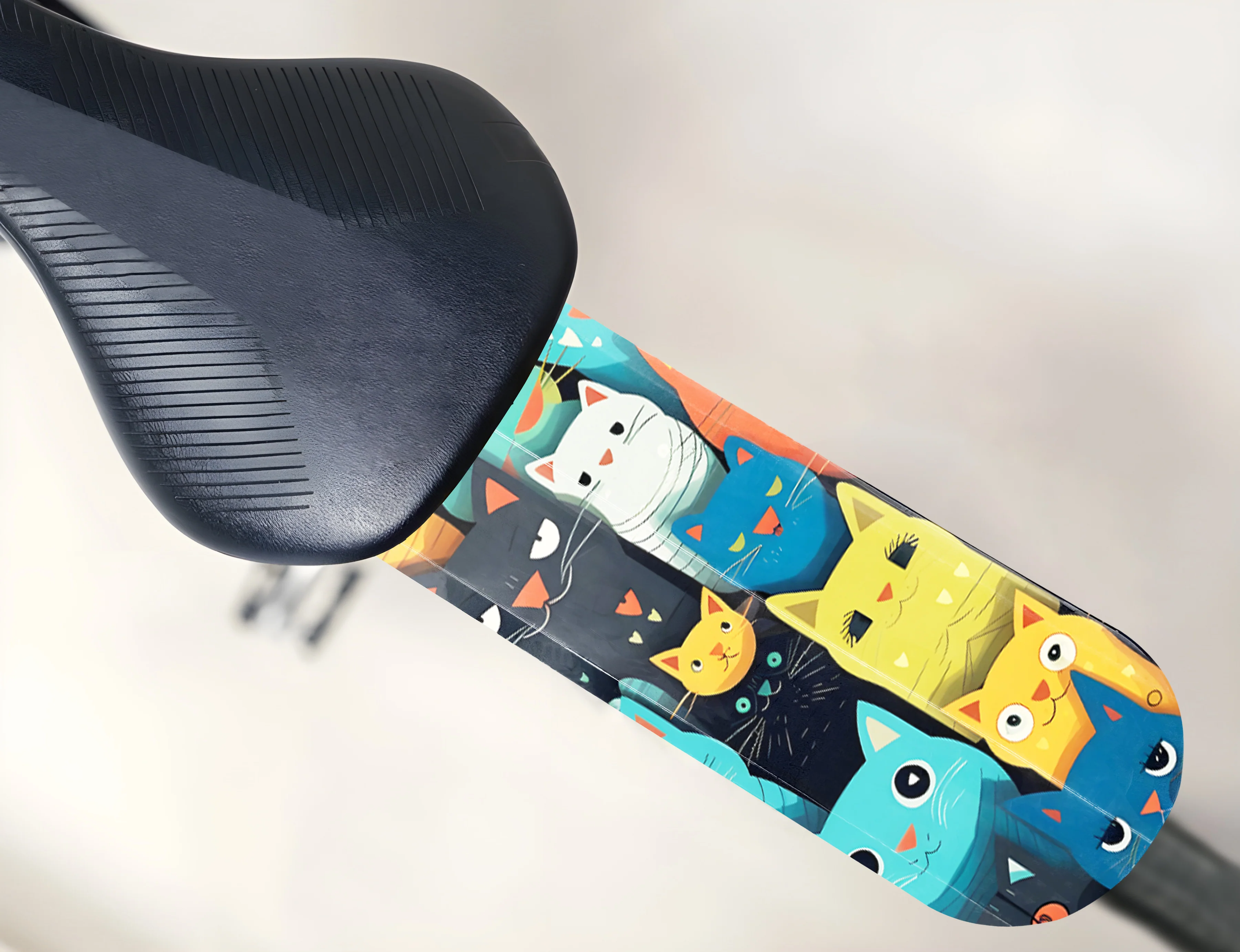 Cartoon Cat Bicycle Saddle Mudguard - Image 4