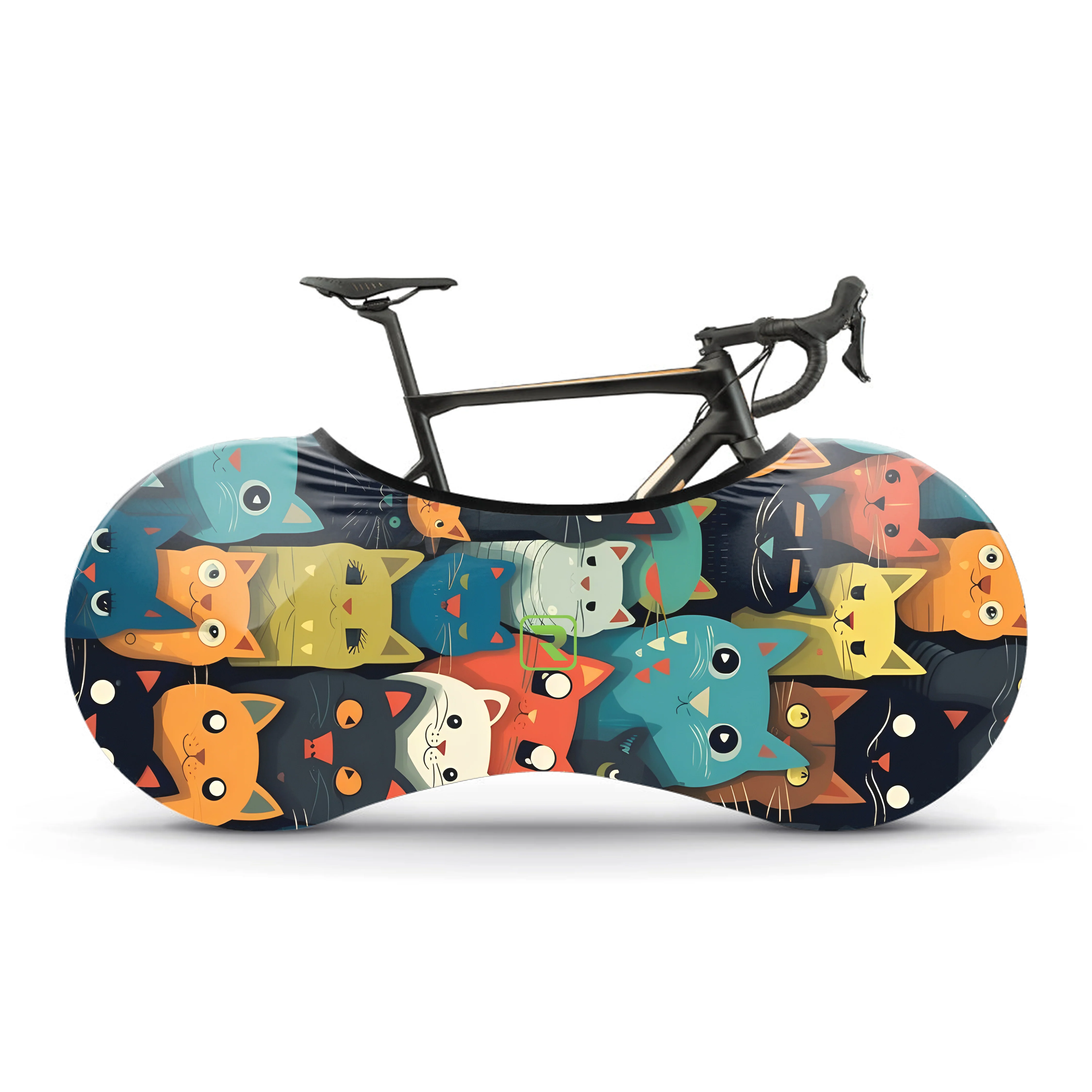 Cartoon Cat Bicycle Wheels Cover