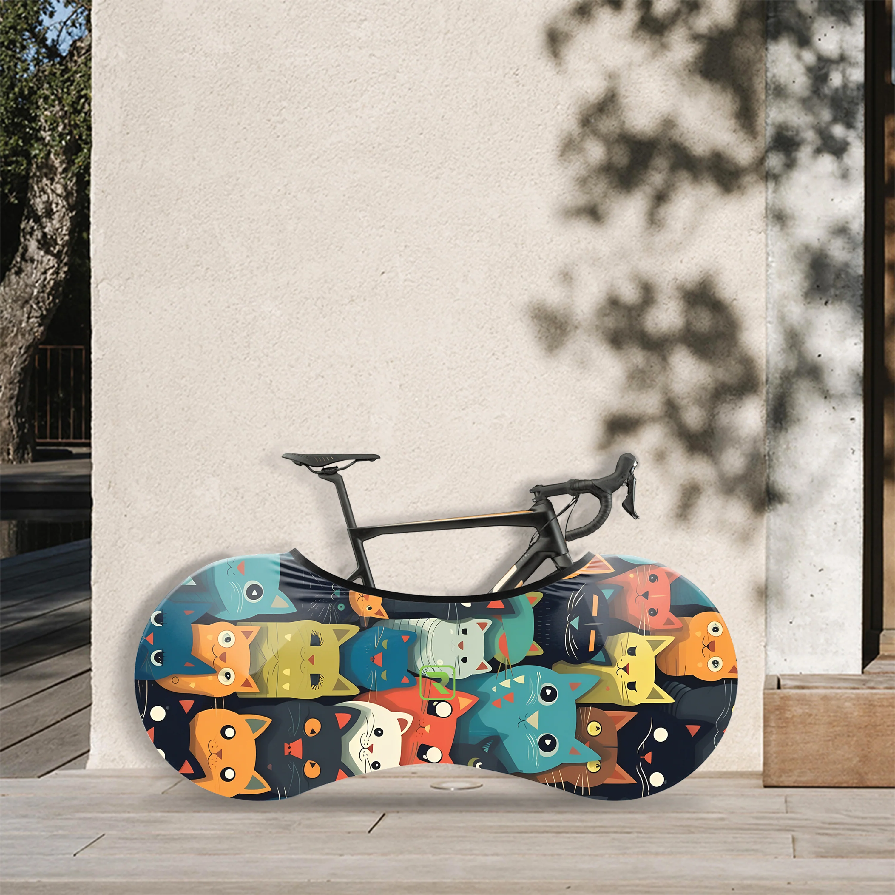 Cartoon Cat Bicycle Wheels Cover - Image 2