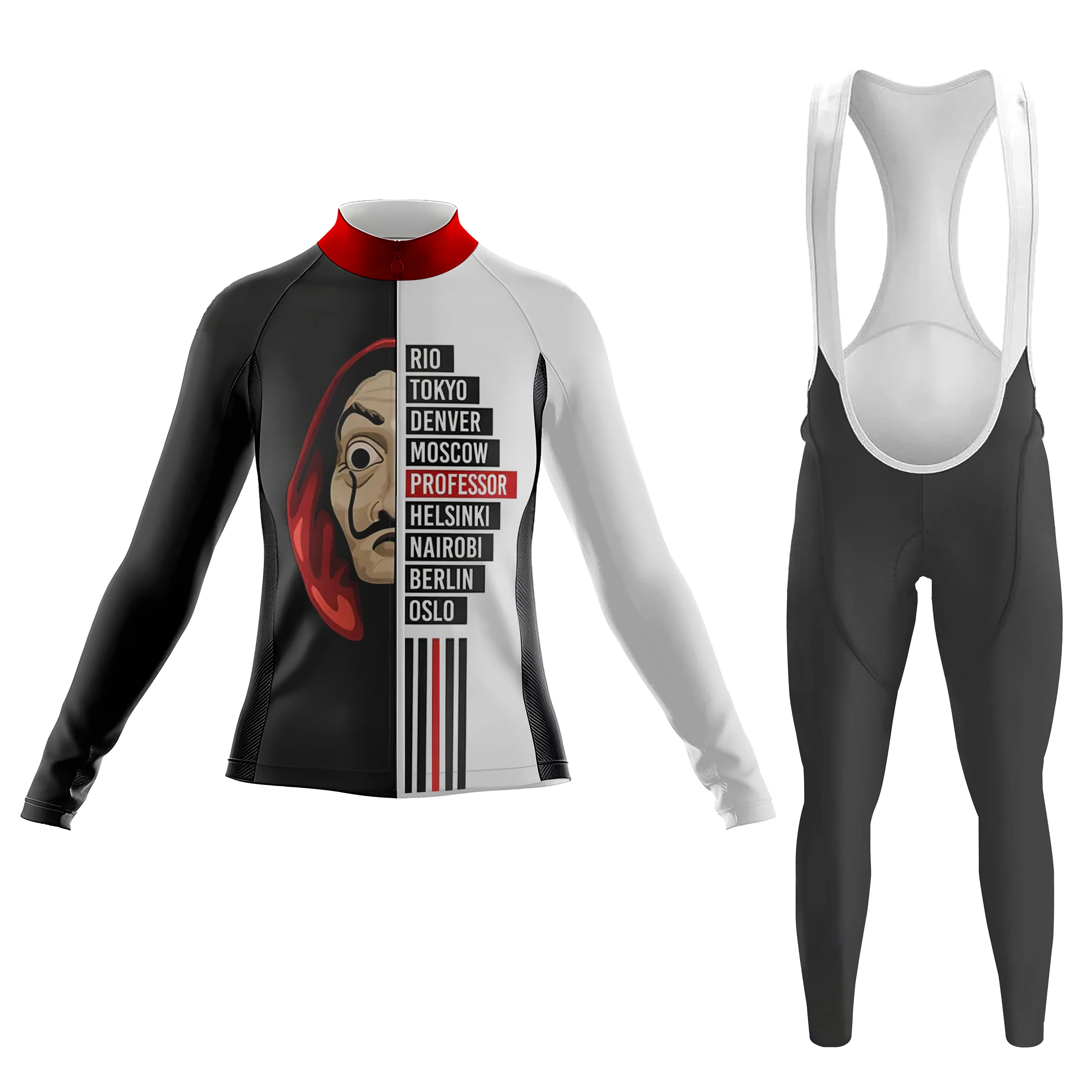 Casa De Papel Women's Long Sleeve Cycling Kit