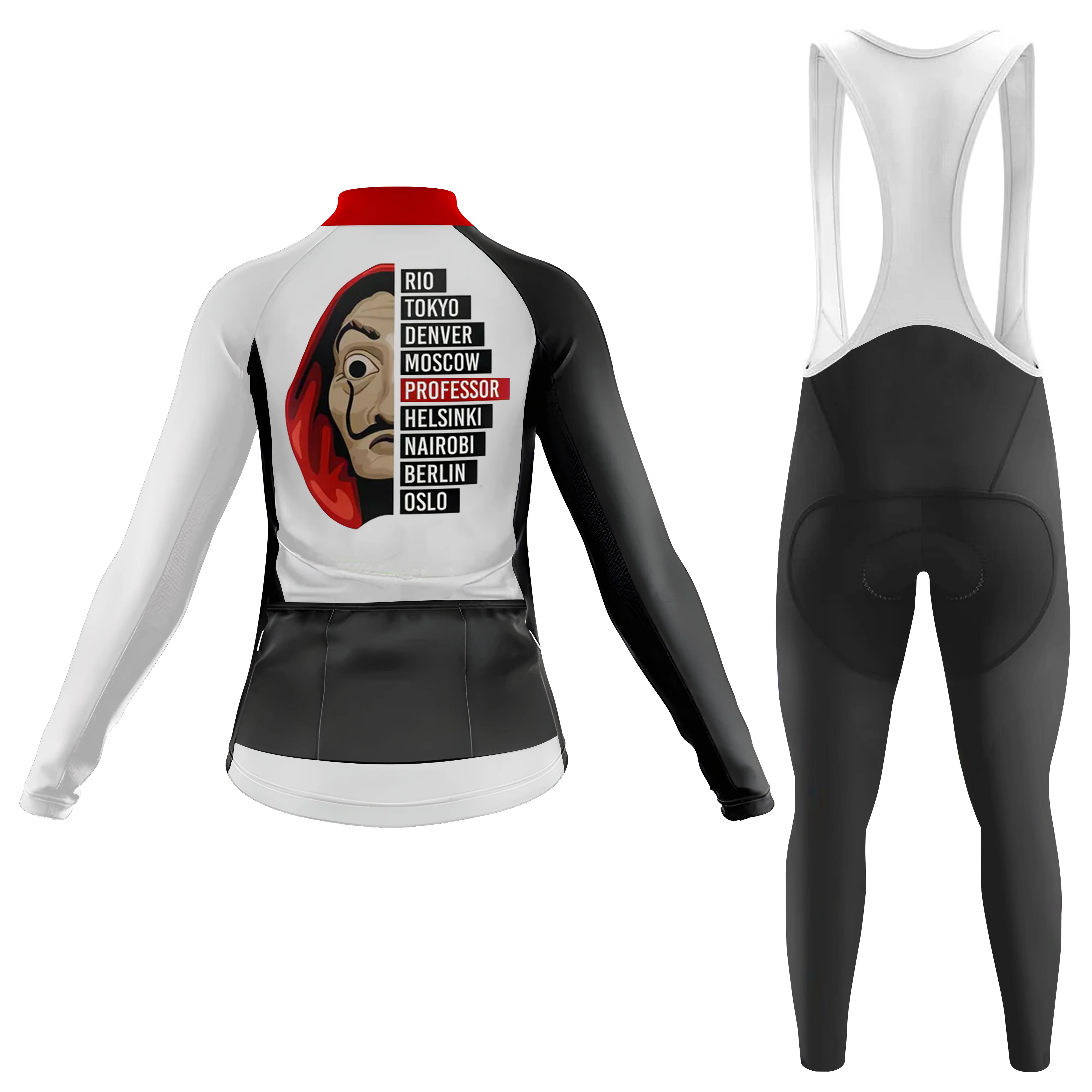 Casa De Papel Women's Long Sleeve Cycling Kit - Image 2