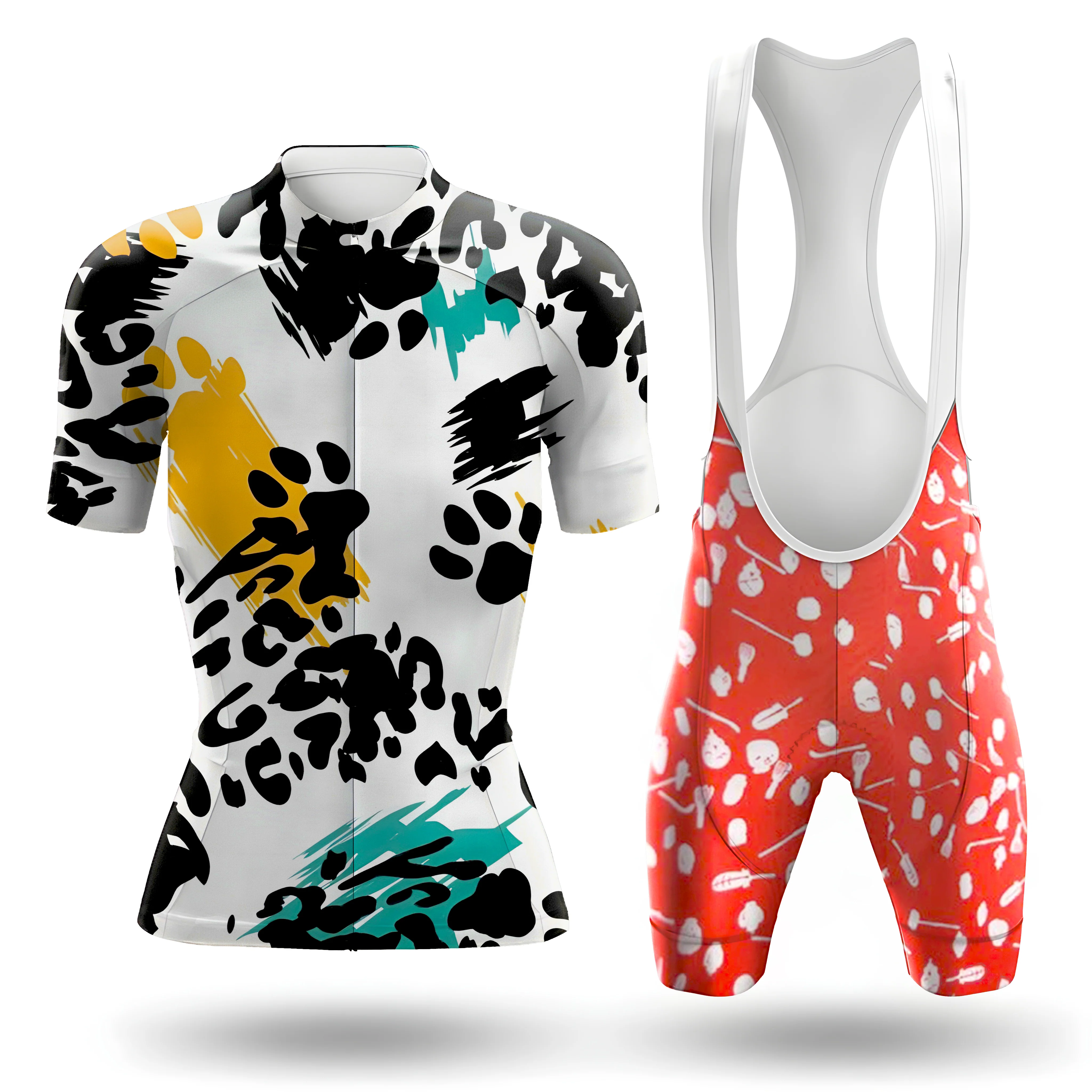 Cat And Dog Claws Women's Short Sleeve Cycling Kit