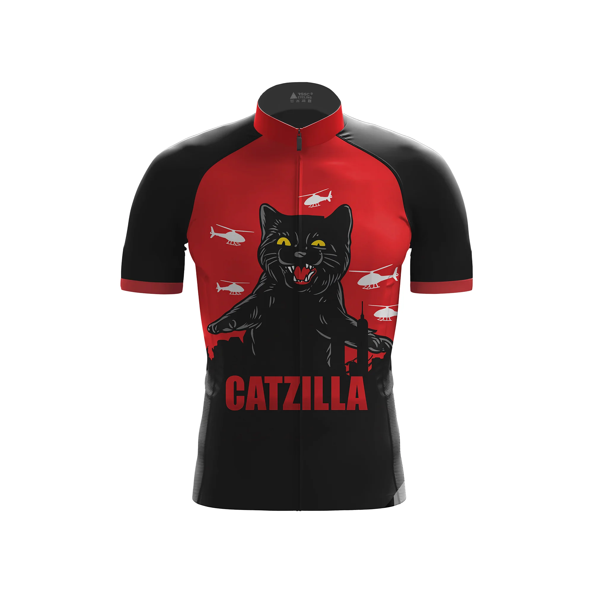 cat gatzilla Men's Short Sleeve Cycling Kit - Image 2