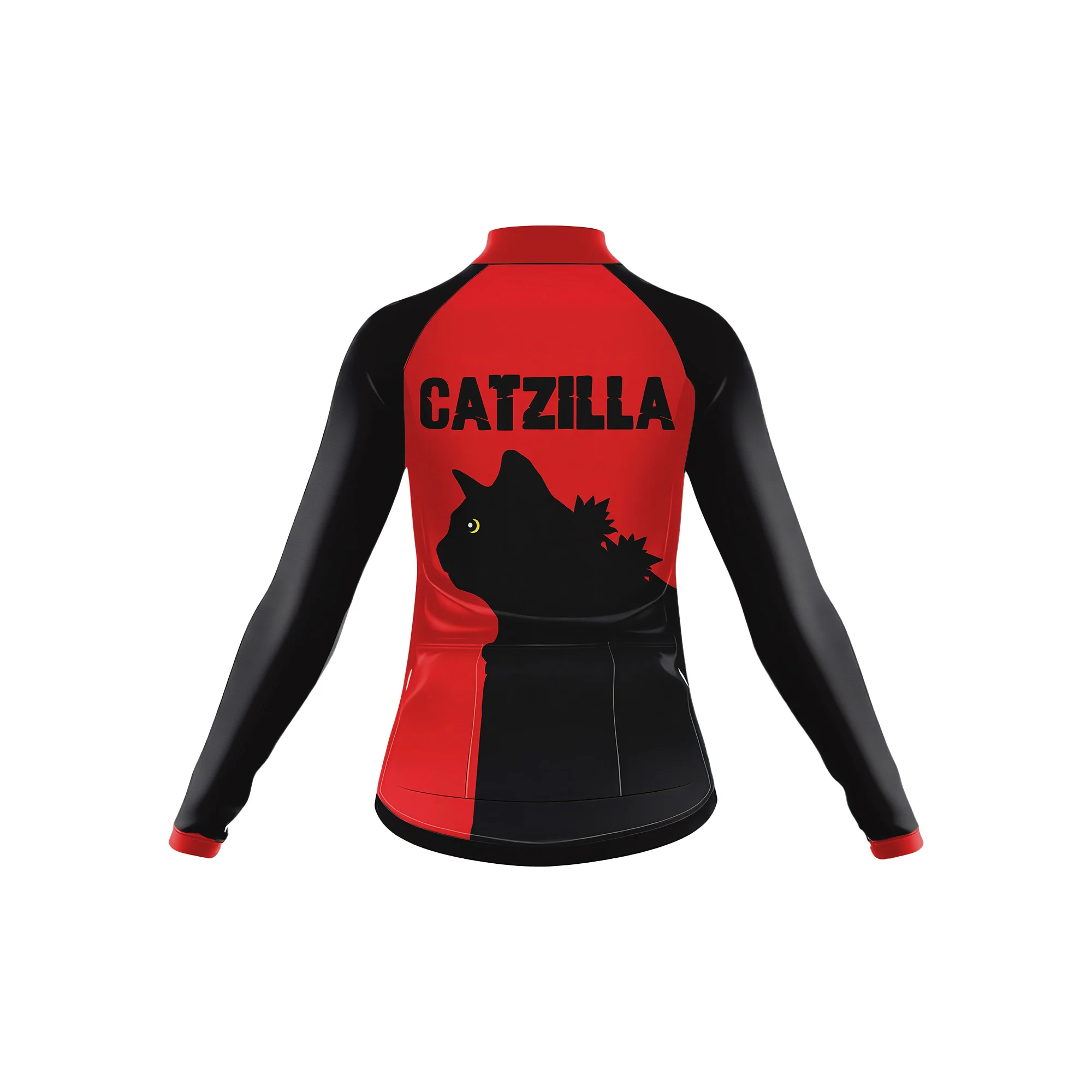 cat gatzilla Women's Long Sleeve Cycling Kit - Image 4