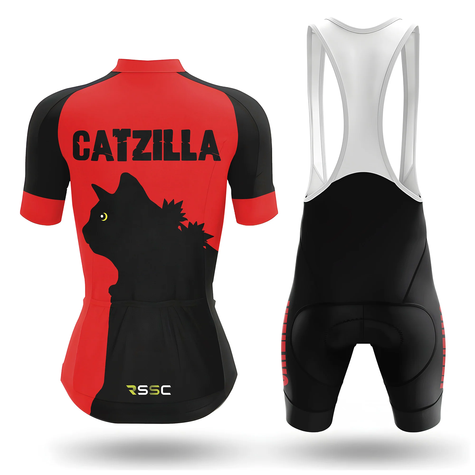cat gatzilla Women's Short Sleeve Cycling Kit - Image 2