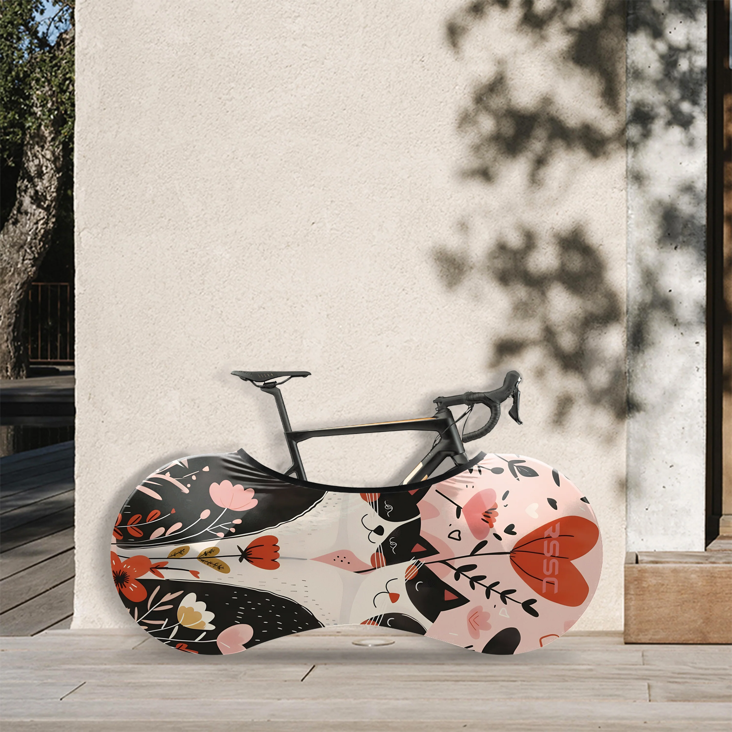 Cat In Love Bicycle Wheels Cover - Image 2