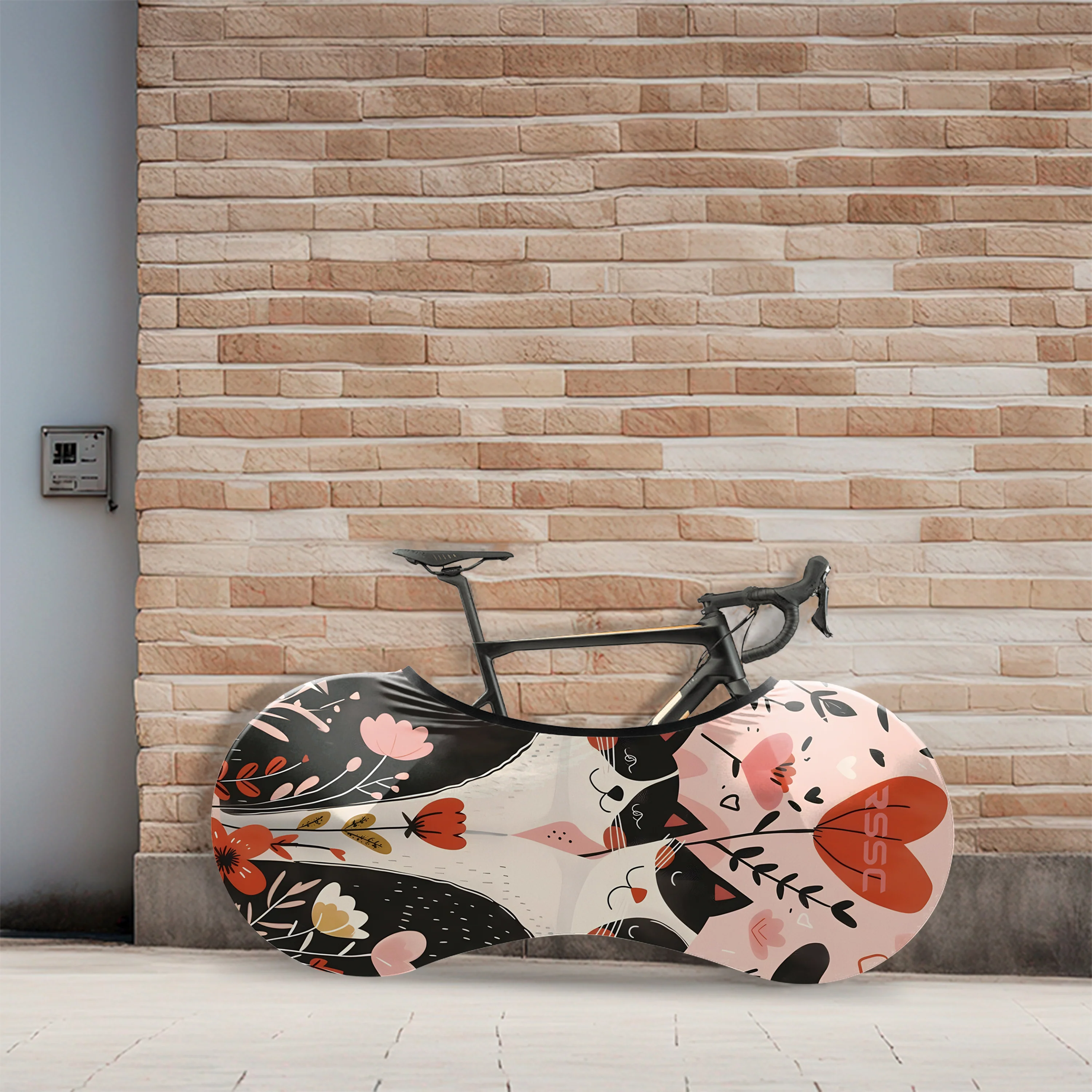 Cat In Love Bicycle Wheels Cover - Image 3
