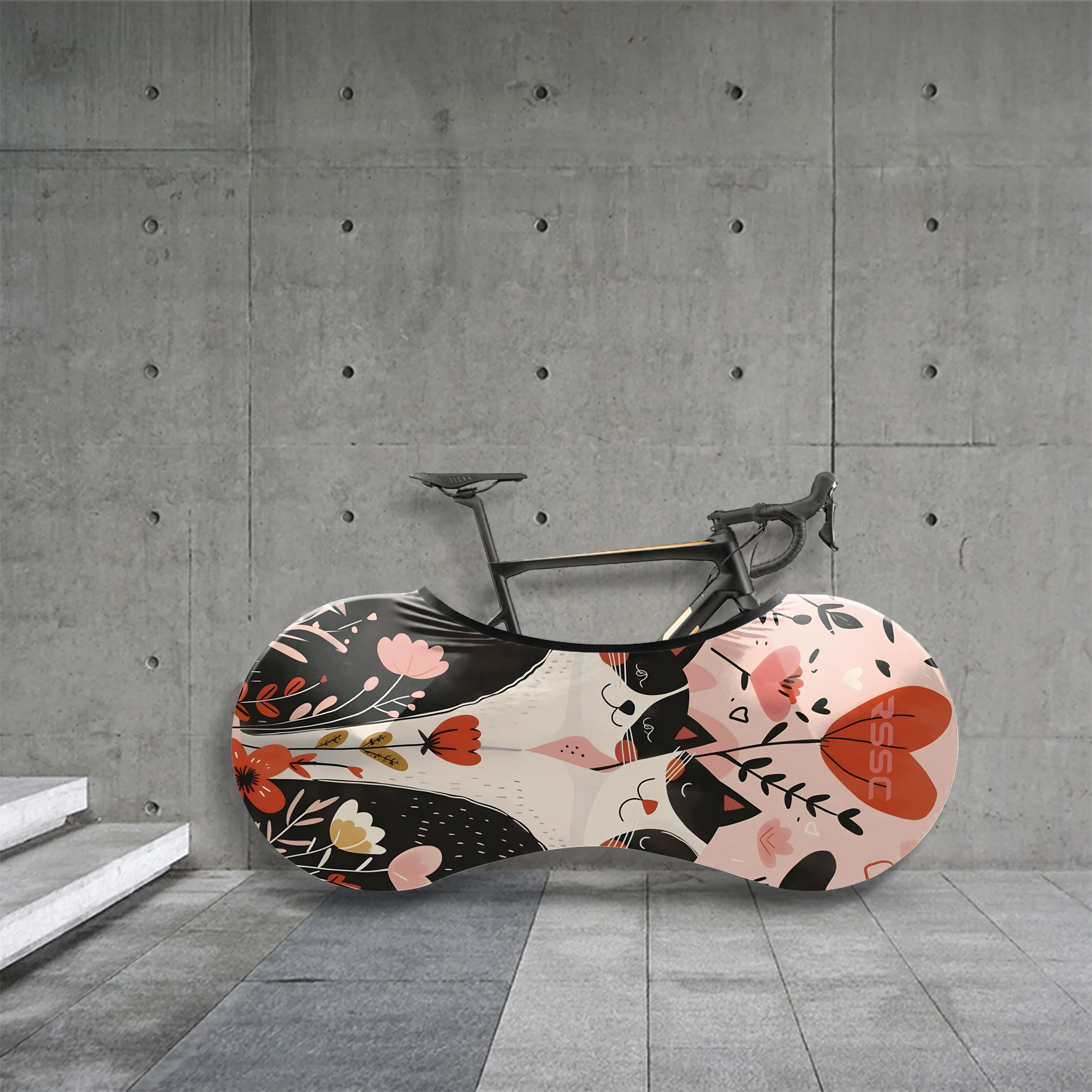 Cat In Love Bicycle Wheels Cover - Image 4