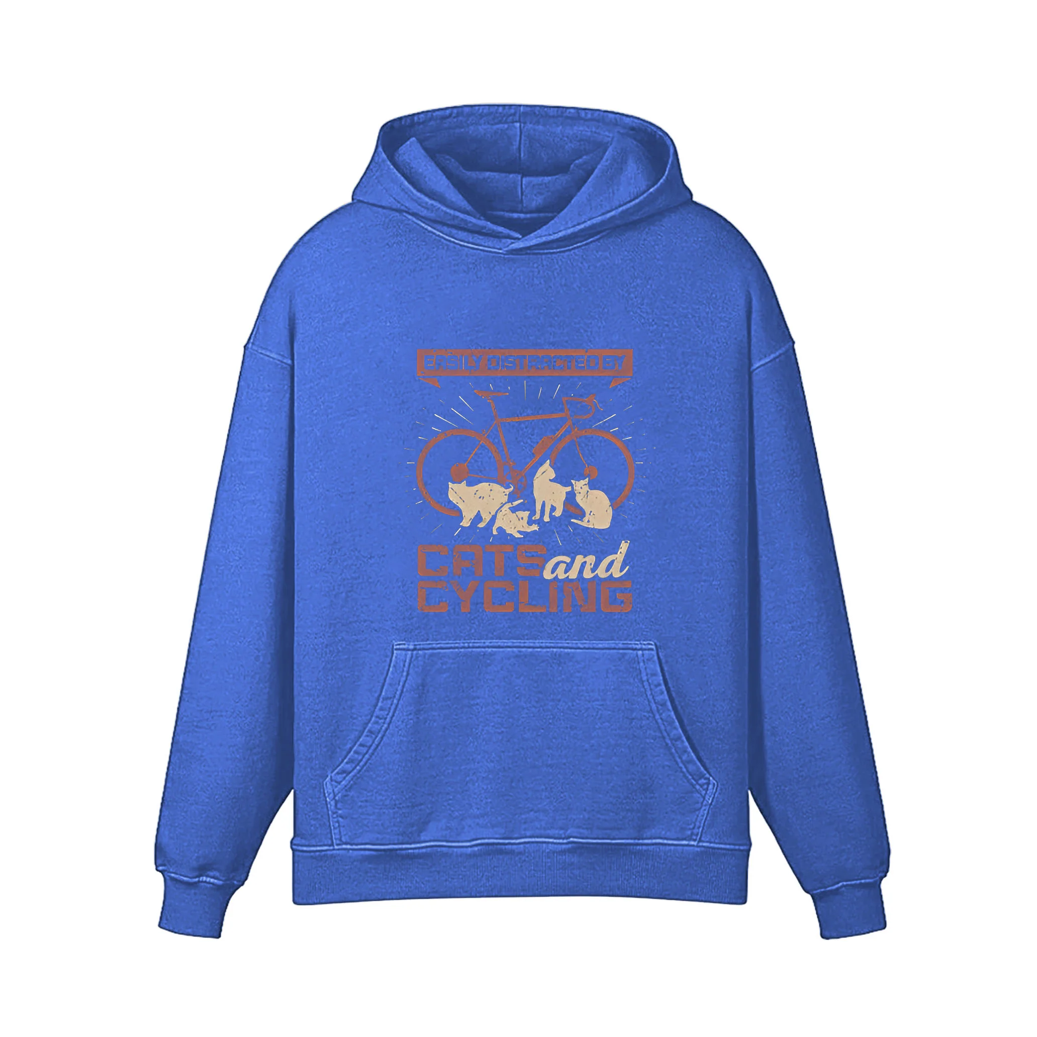 Cats And Cycling Hoodie - Image 4