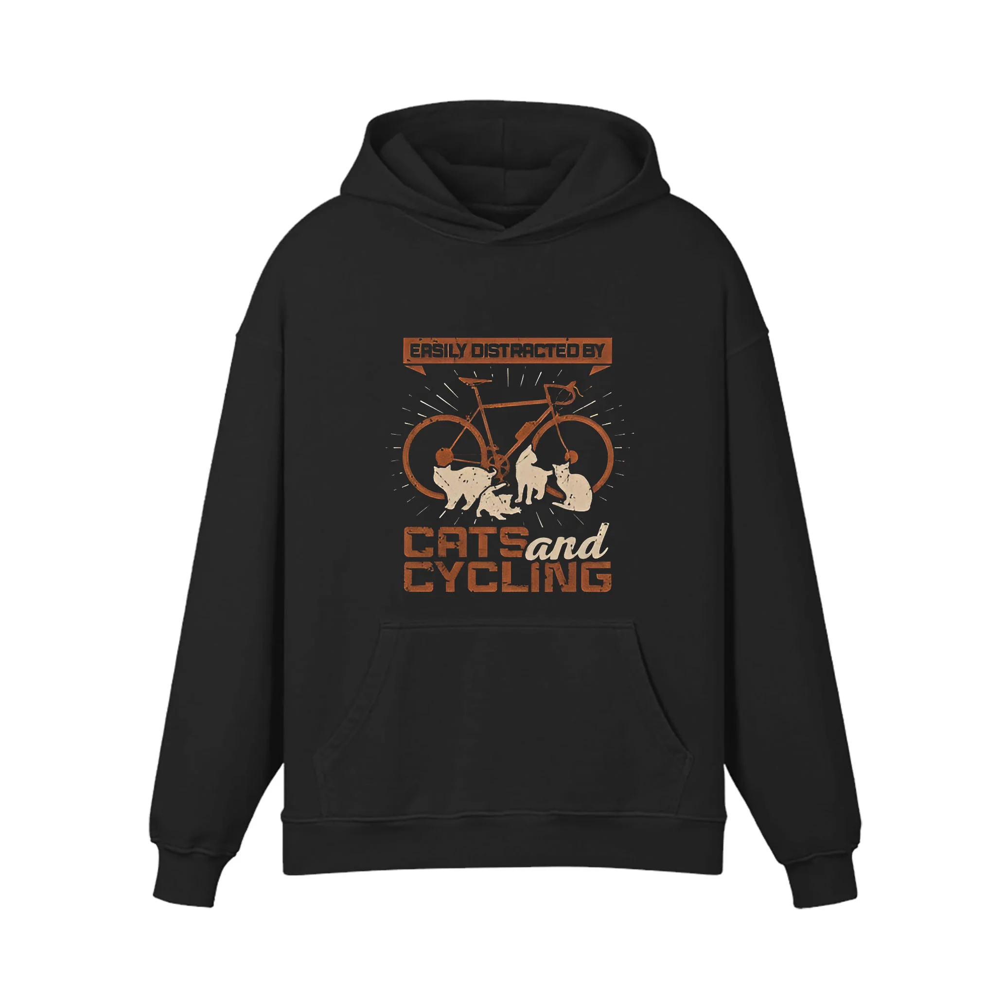 Cats And Cycling Hoodie - Image 6