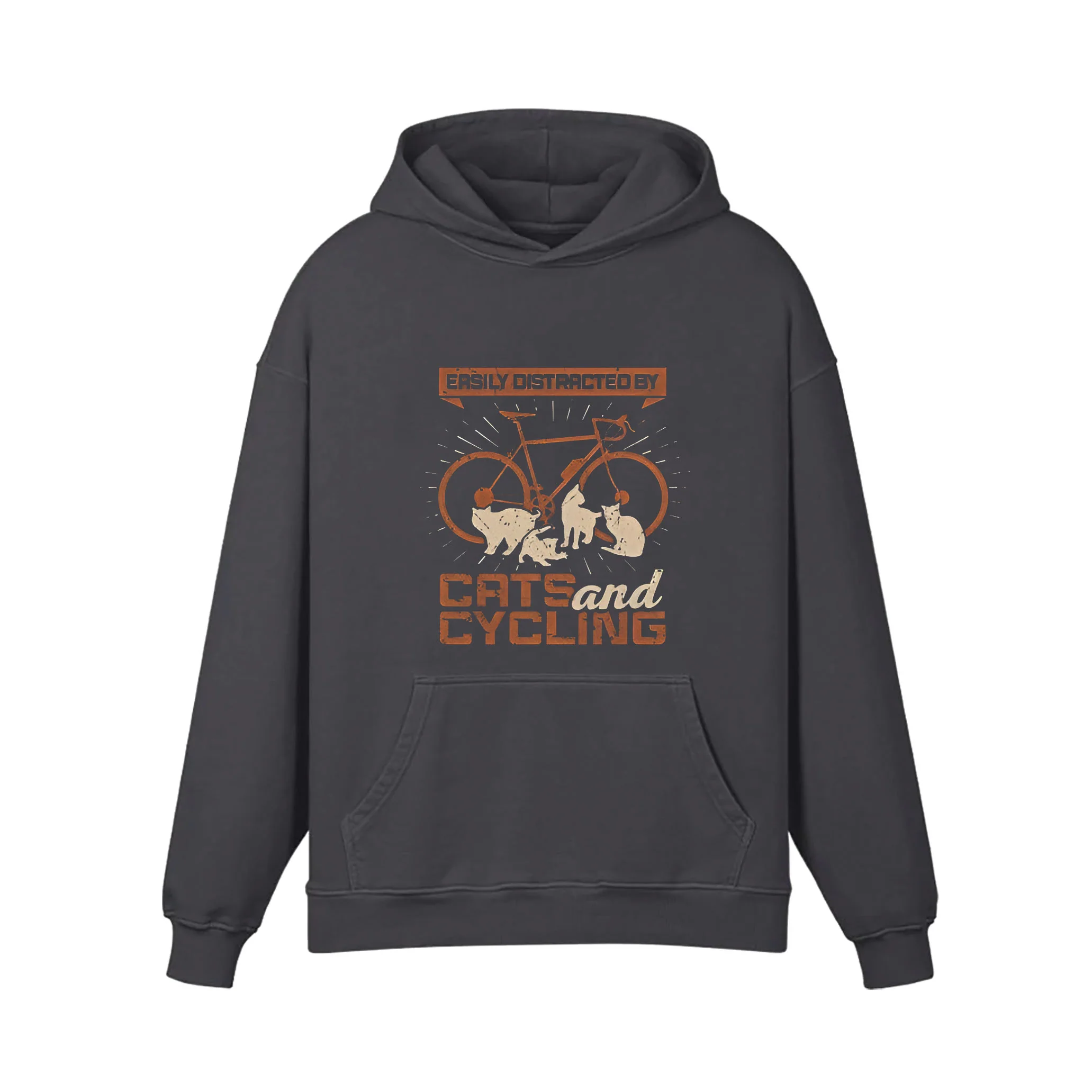 Cats And Cycling Hoodie - Image 7