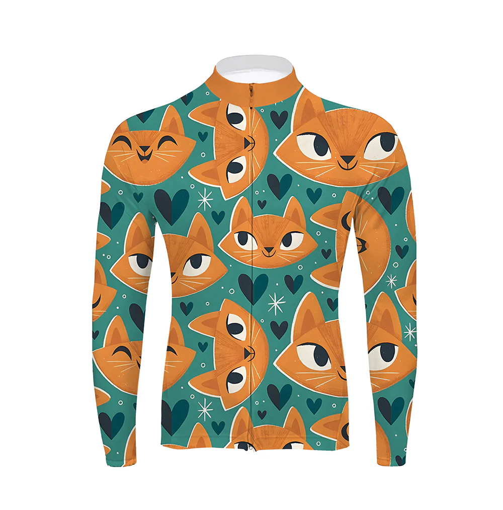 Cats Cats Cats! Men's Long Sleeve Cycling Kit - Image 3