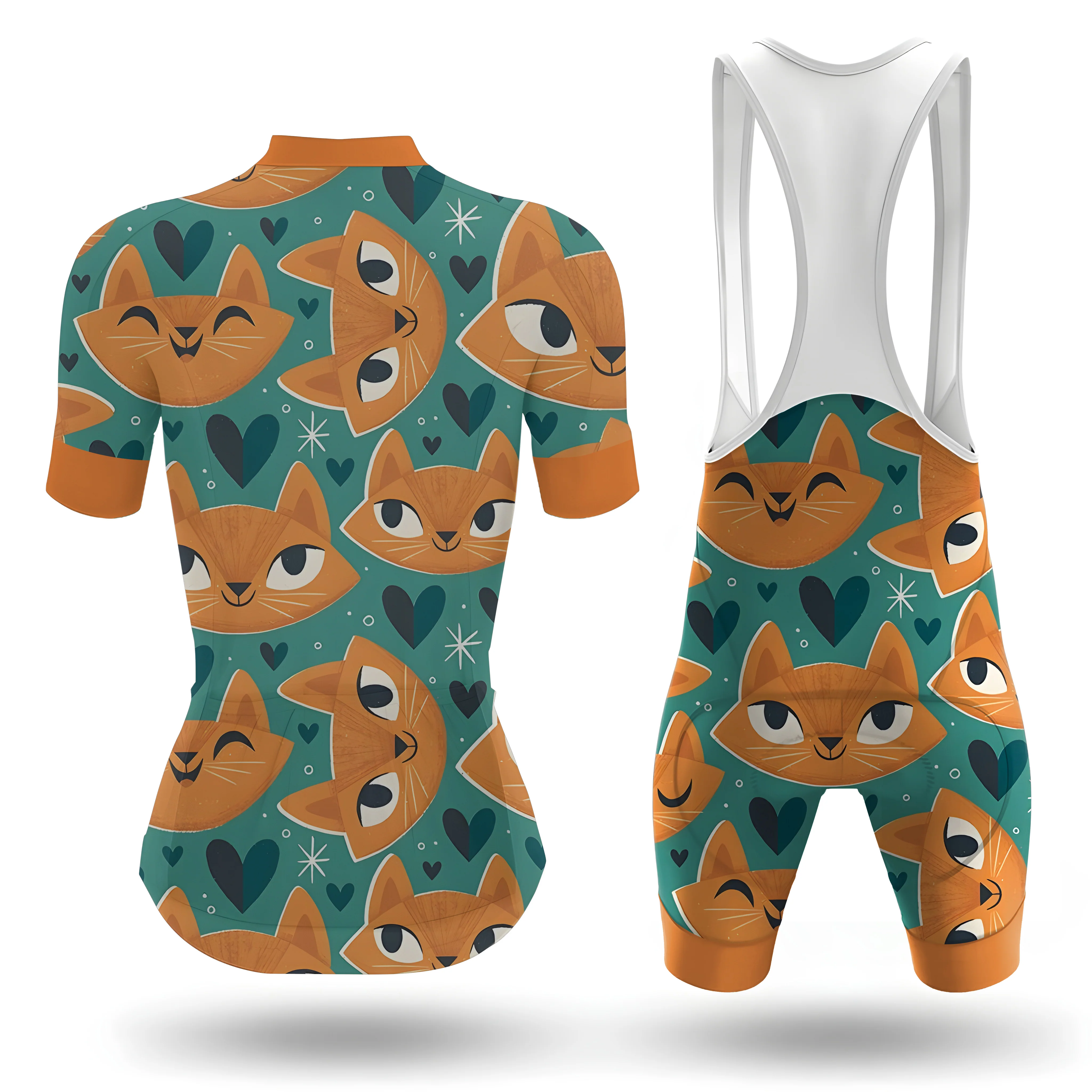 Cats Cats Cats! Women's Short Sleeve Cycling Kit - Image 2
