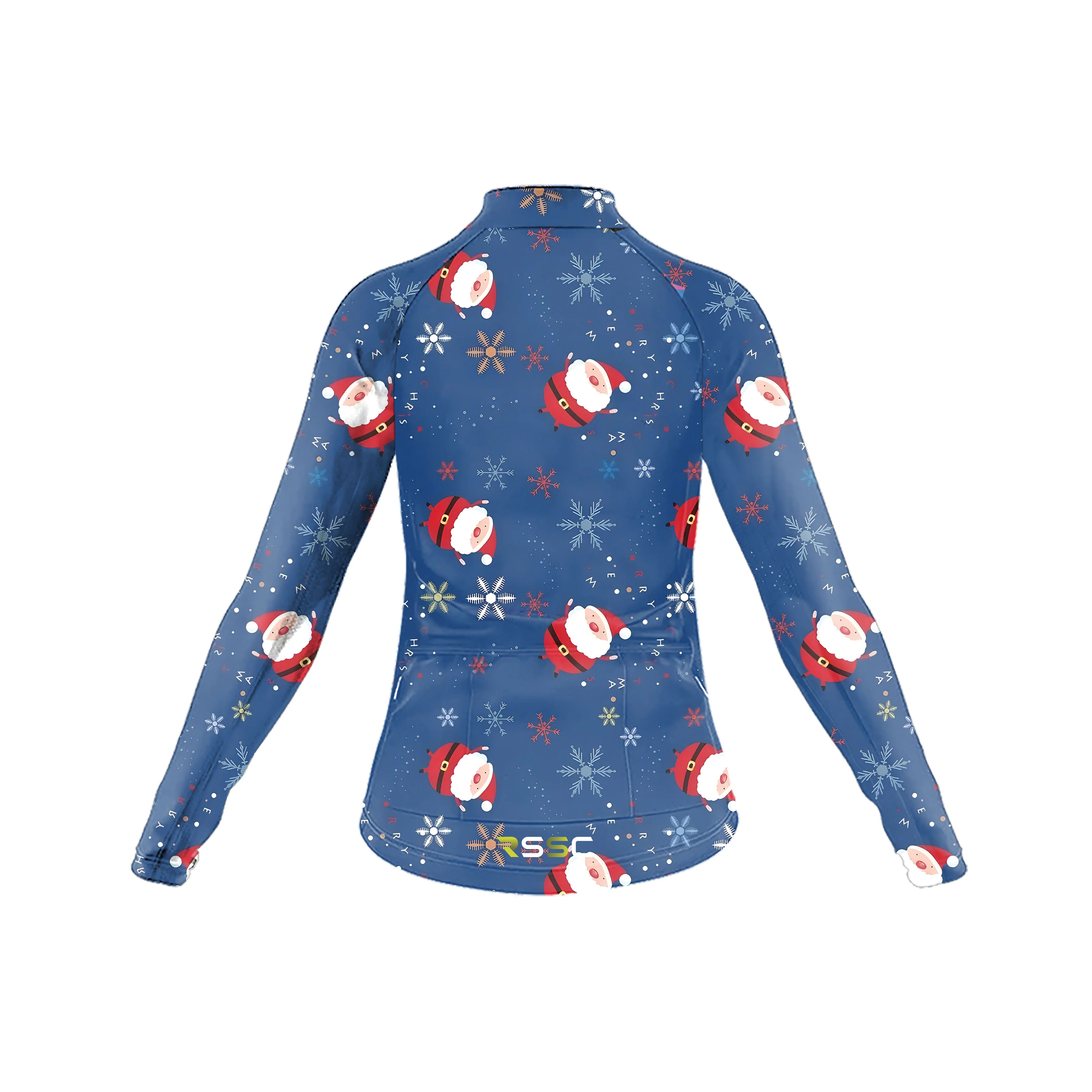 Christmas Cartoon Pictures Women's Long Sleeve Cycling Kit - Image 4