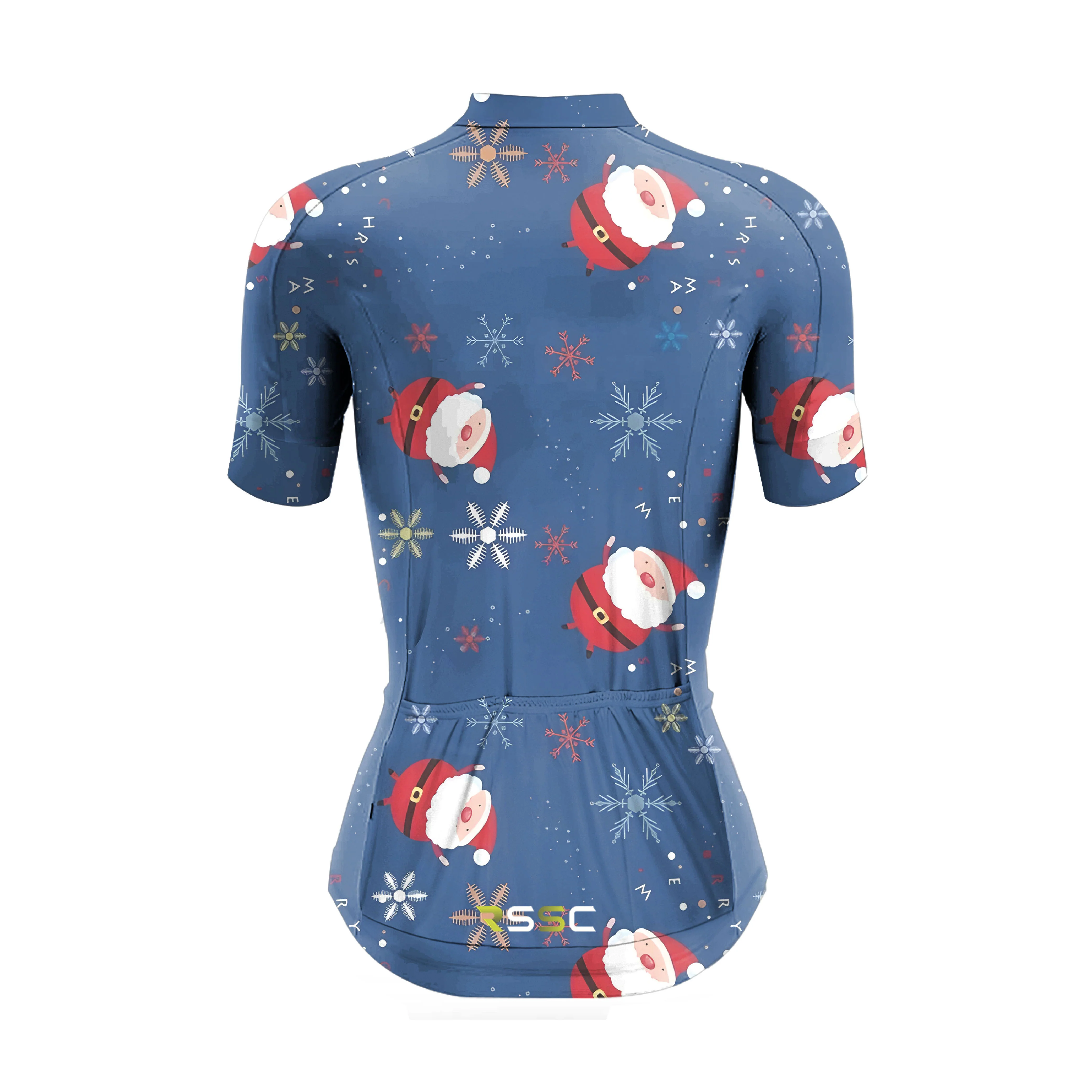 Christmas Cartoon Pictures Women's Short Sleeve Cycling Kit - Image 4