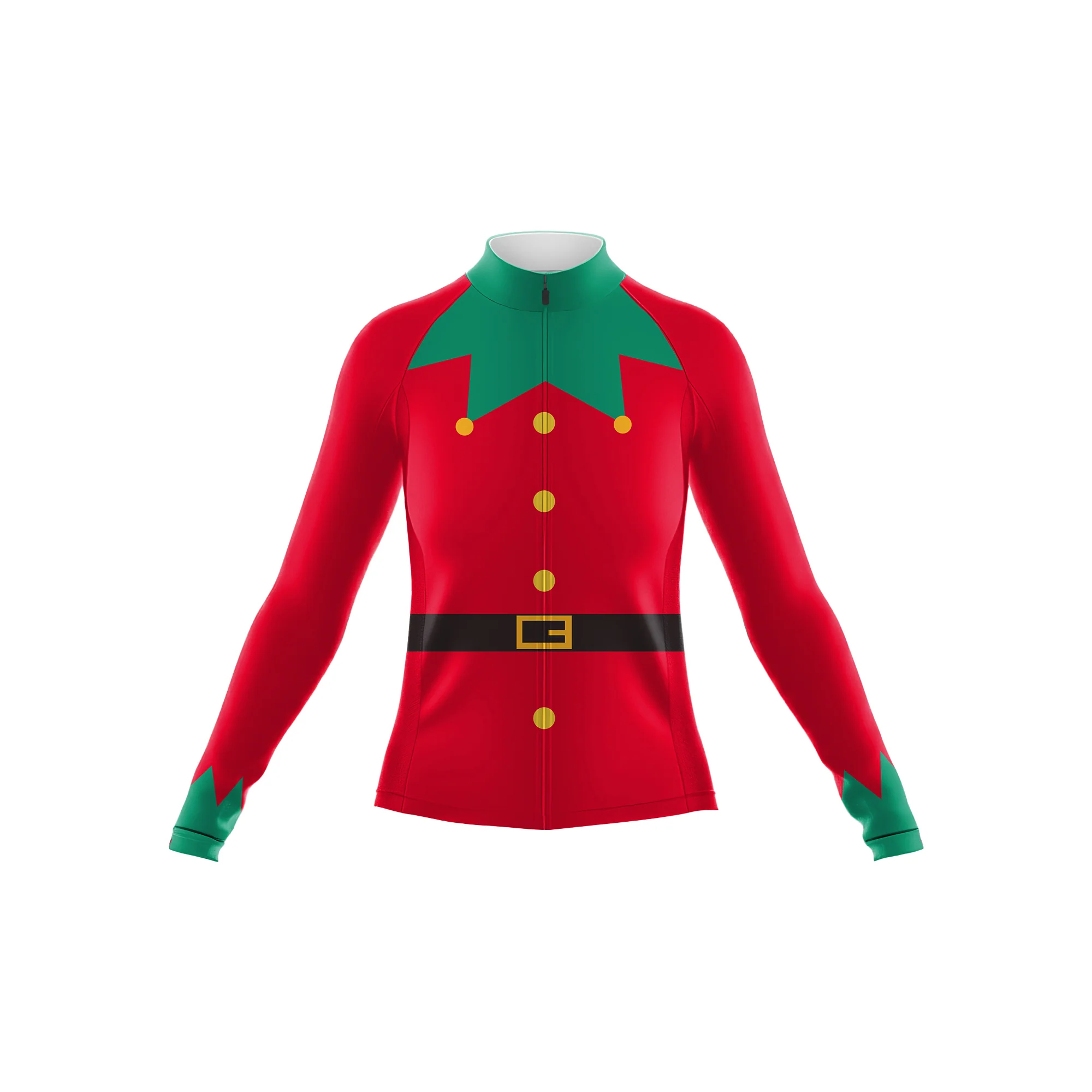 Christmas Elf Women's Long Sleeve Cycling Kit - Image 3