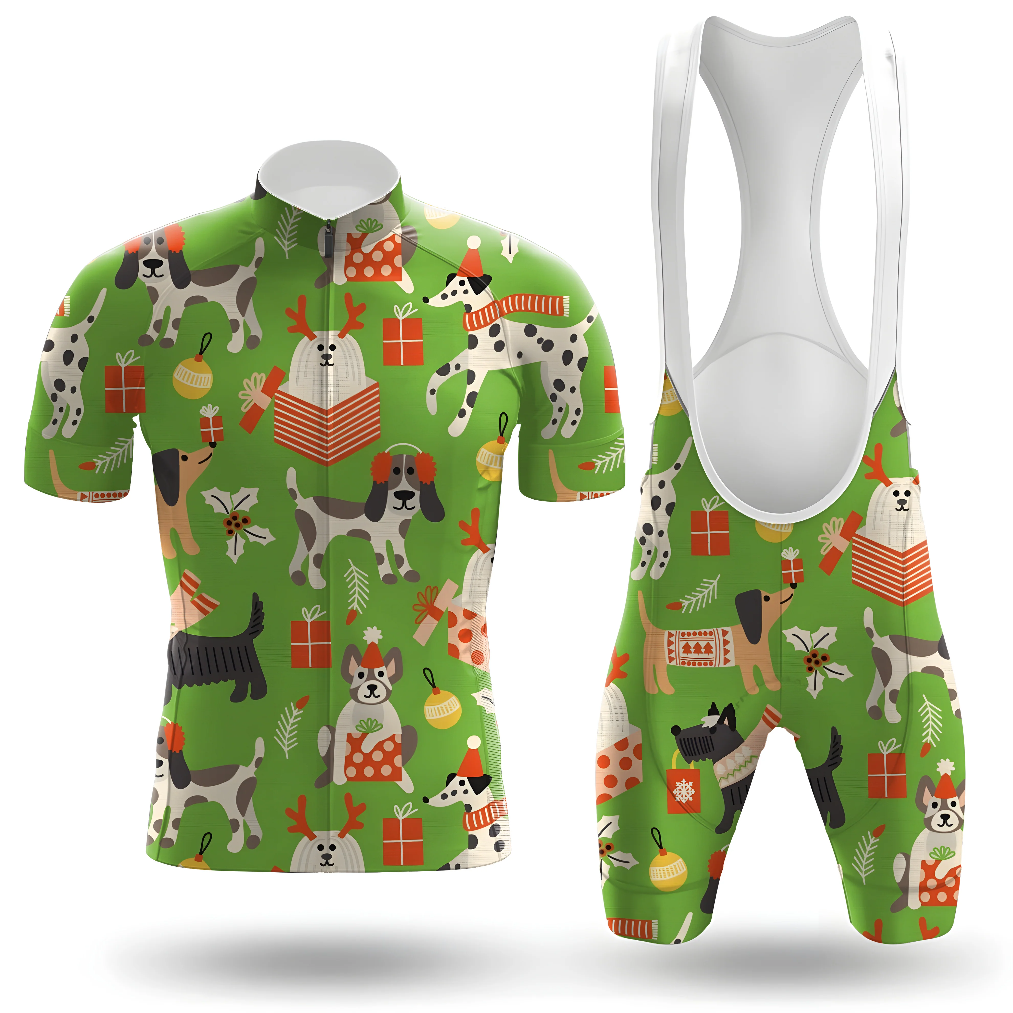Christmas Gifts And Dog Men's Cycling Kit
