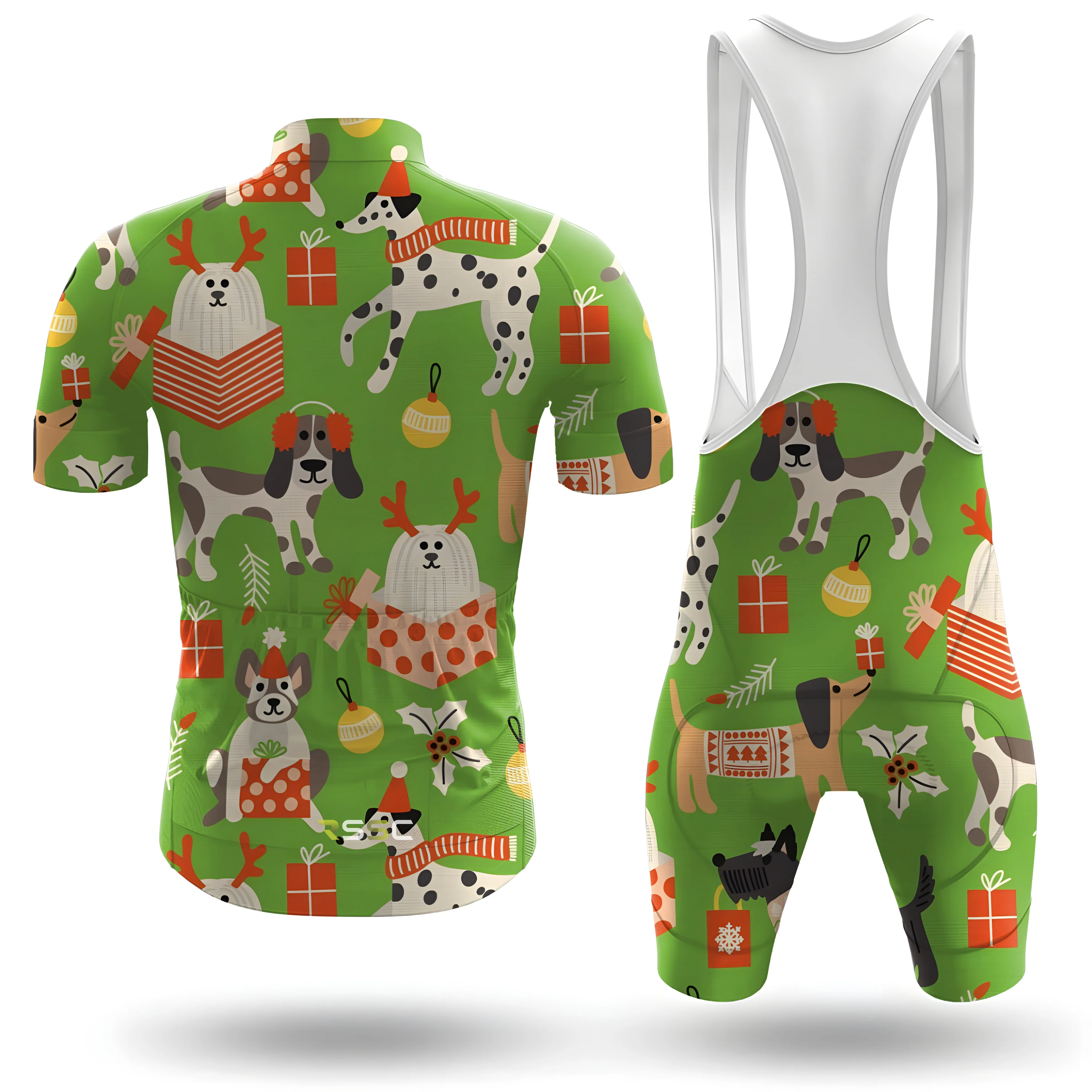 Christmas Gifts And Dog Men's Cycling Kit - Image 2