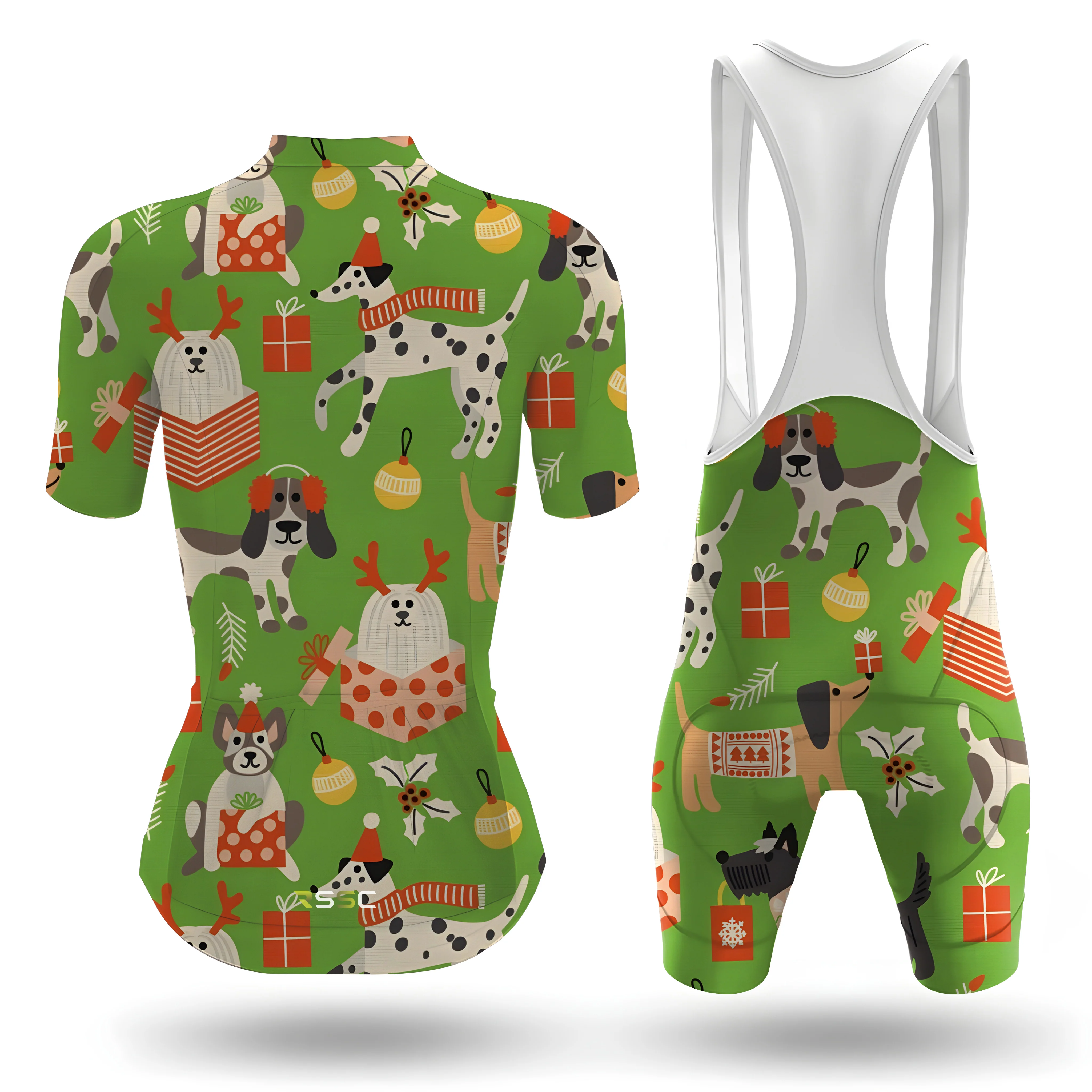 Christmas Gifts And Dog Women's Short Sleeve Cycling Kit - Image 2