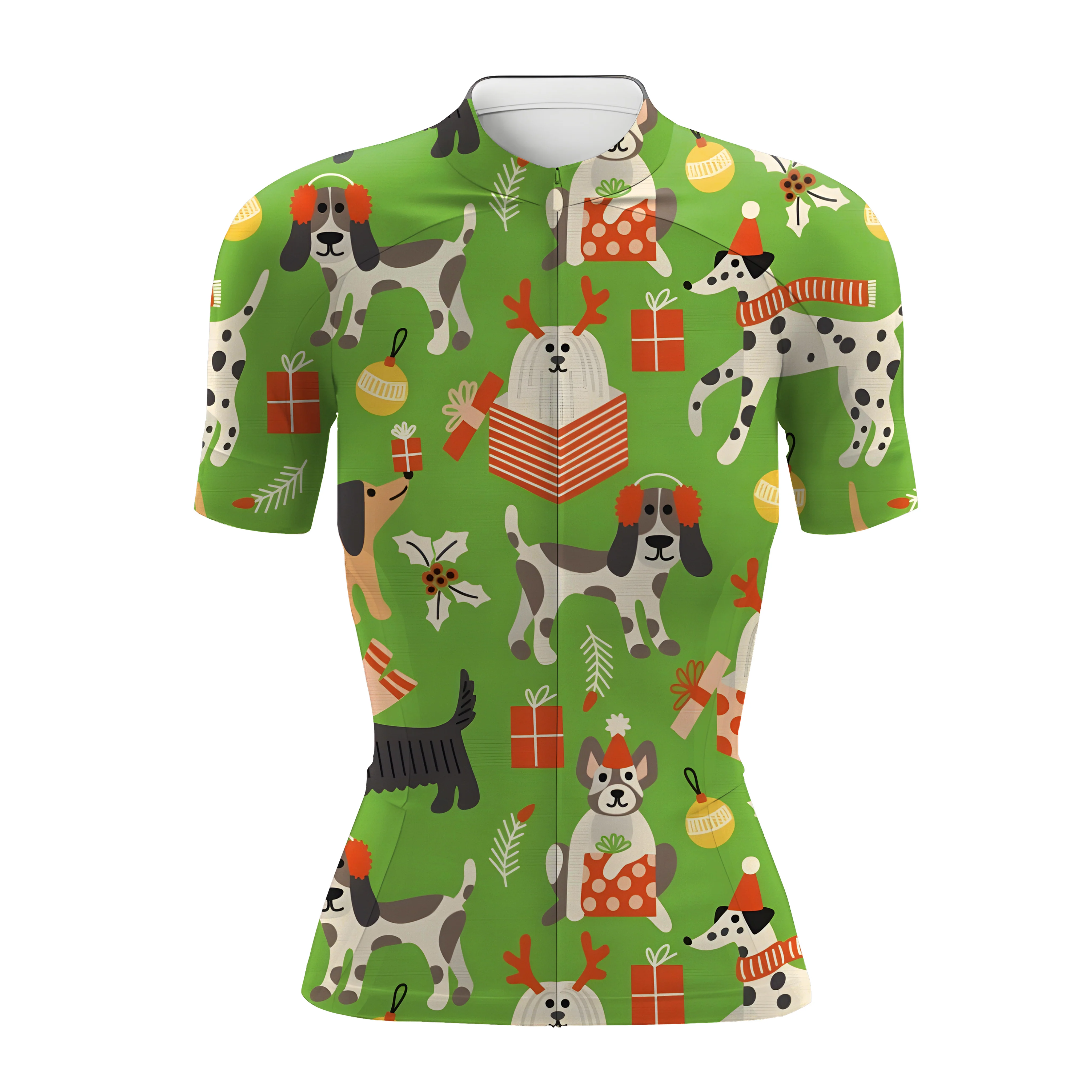 Christmas Gifts And Dog Women's Short Sleeve Cycling Kit - Image 3