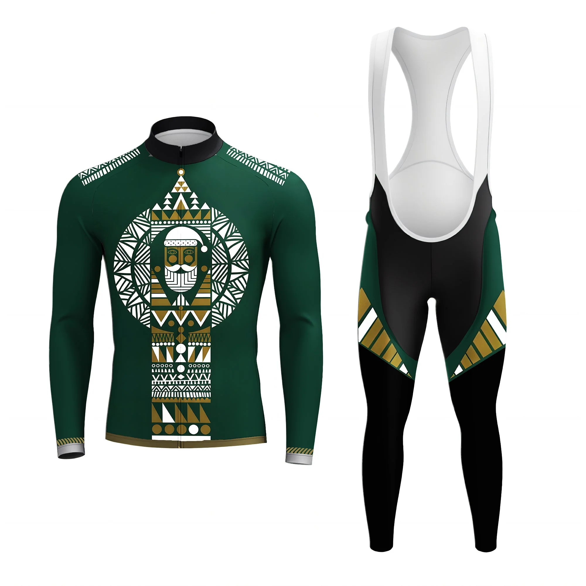 Christmas Totem Men's Long Sleeve Cycling Kit