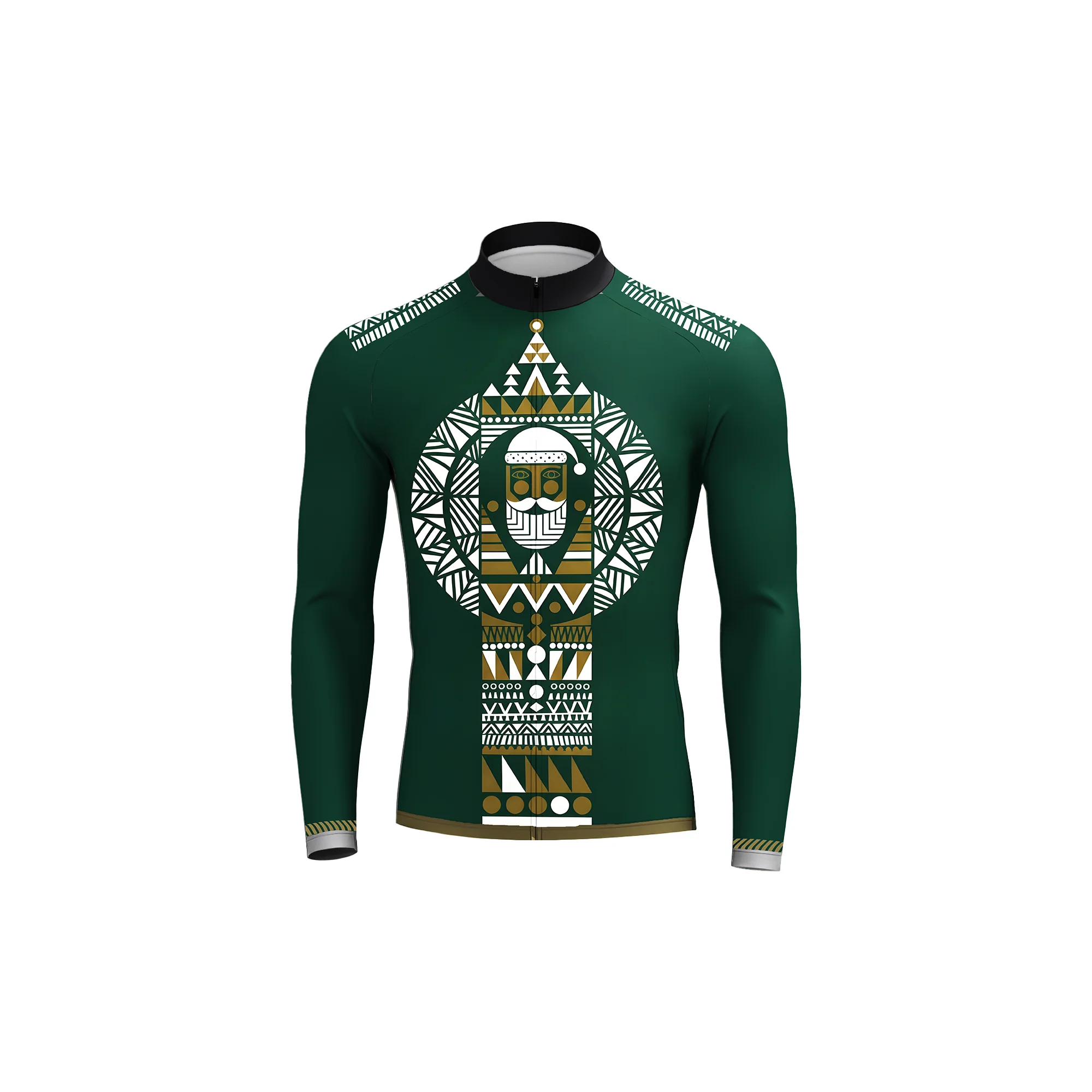 Christmas Totem Men's Long Sleeve Cycling Kit - Image 3