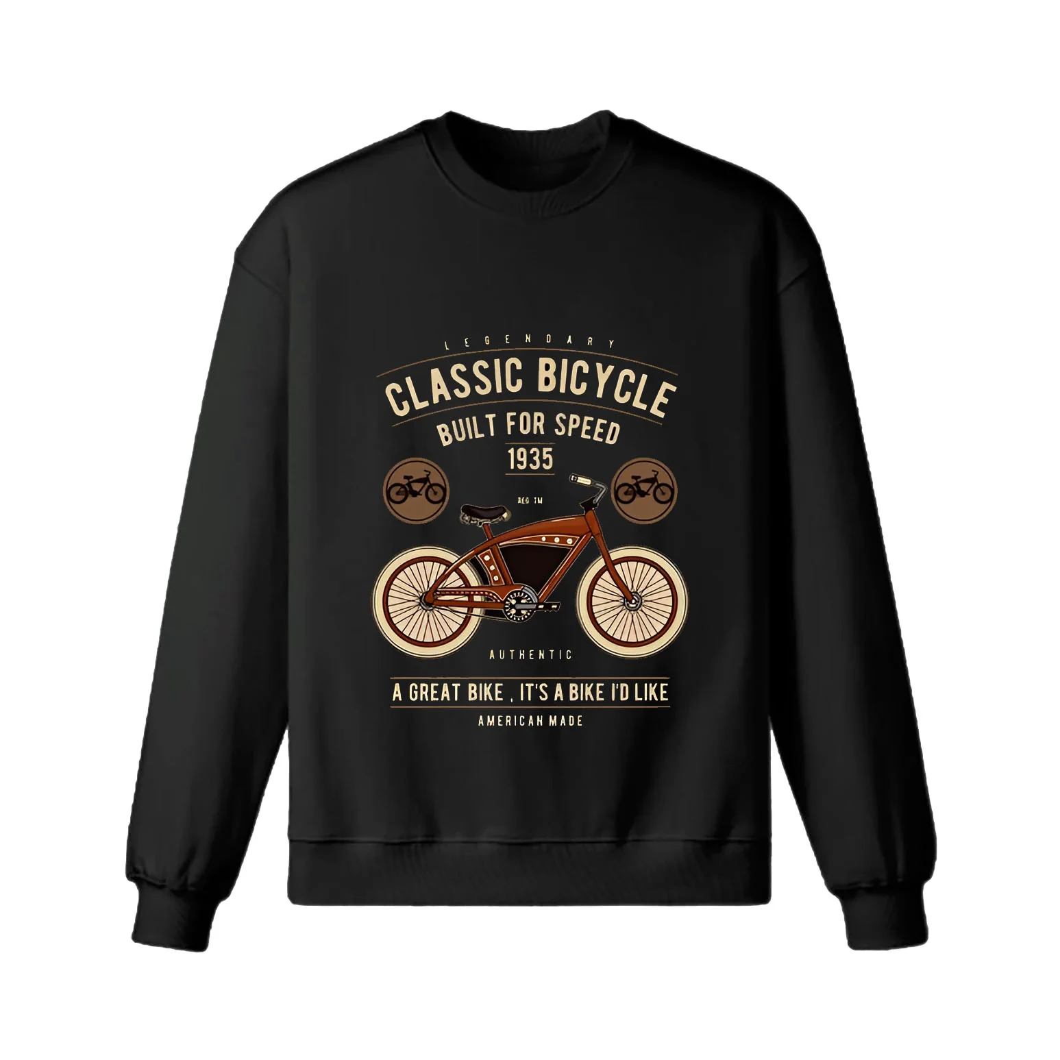 Classic Bicycle Built For Speed Sweatshirt - Image 2