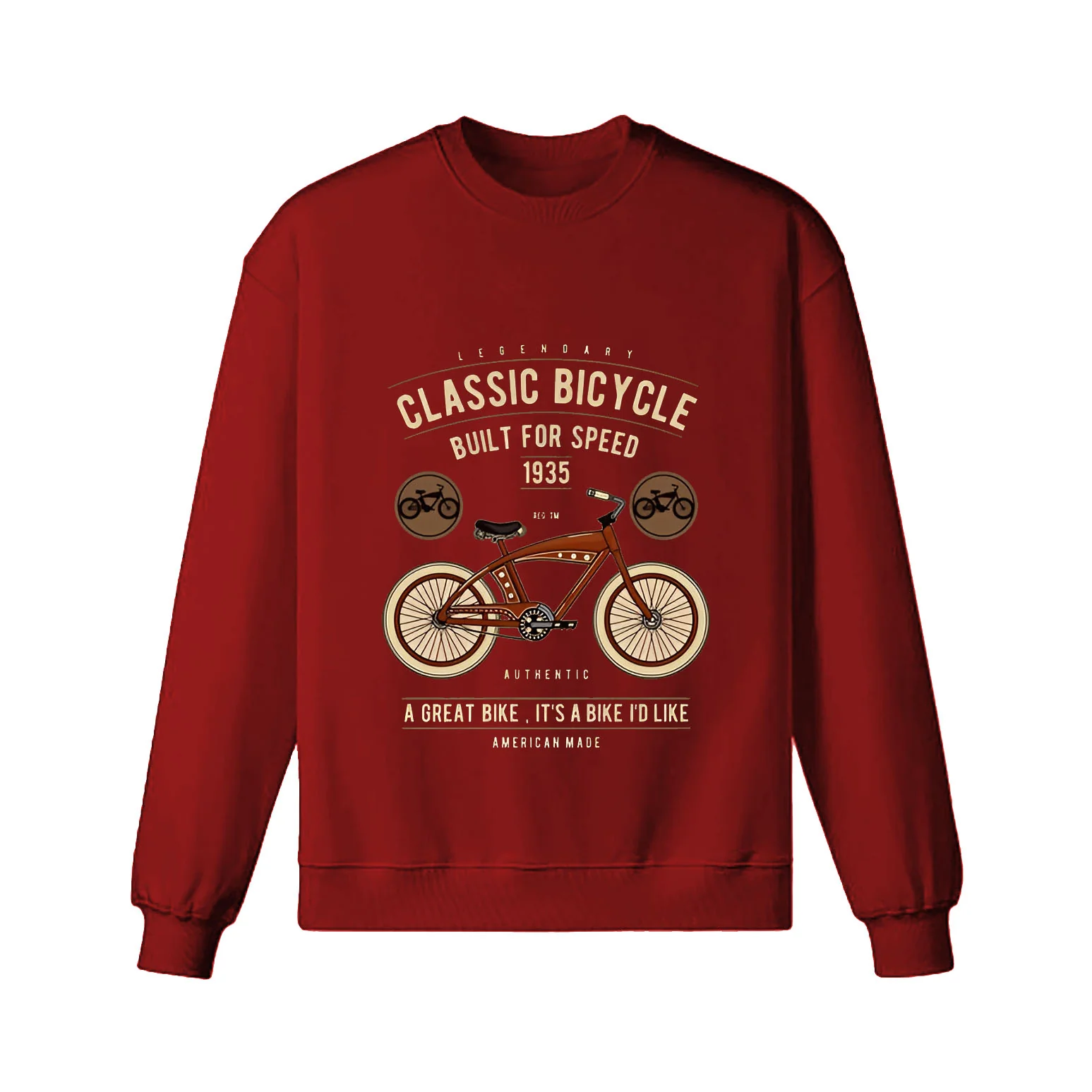 Classic Bicycle Built For Speed Sweatshirt - Image 4