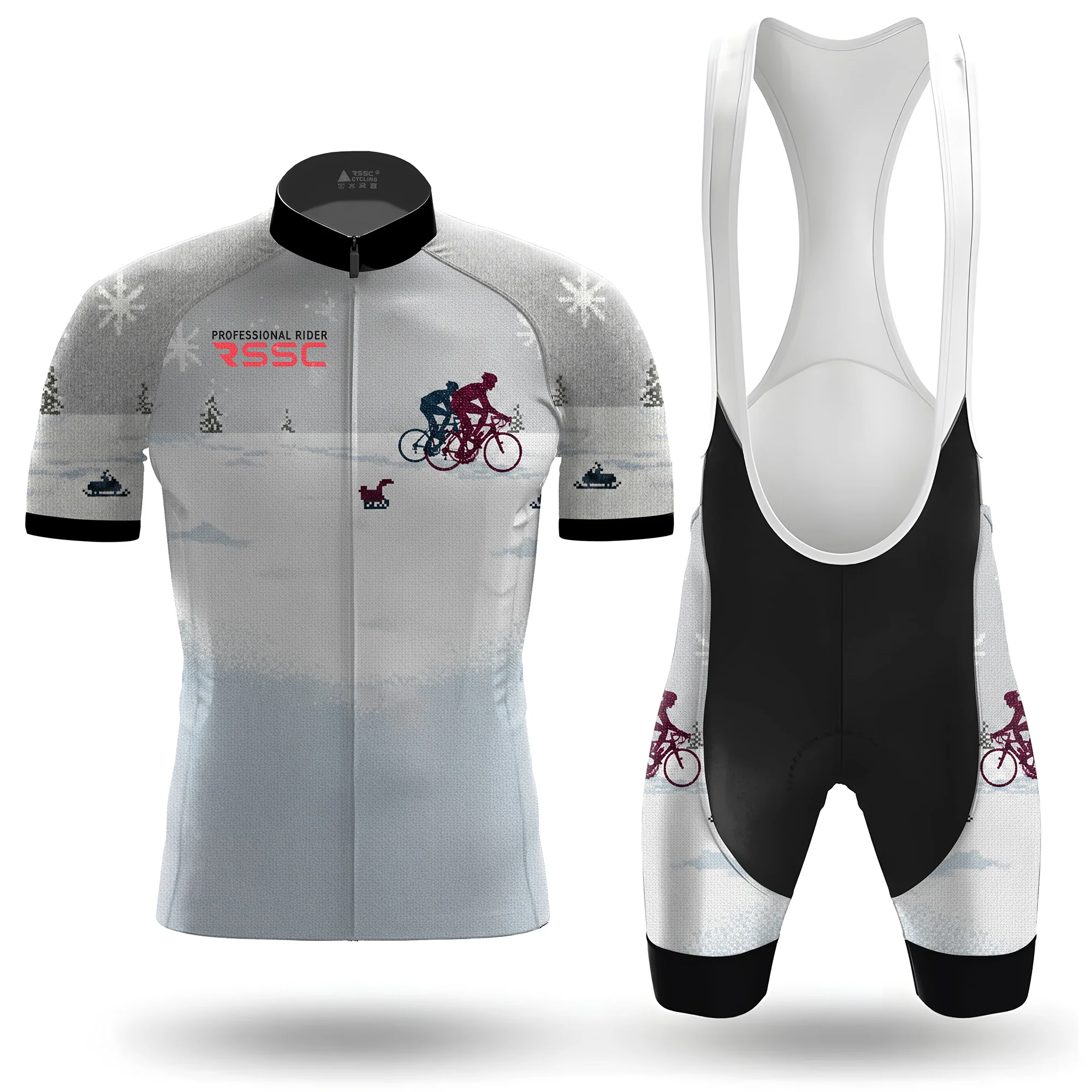 Cold and loneliness Men's Short Sleeve Cycling Kit