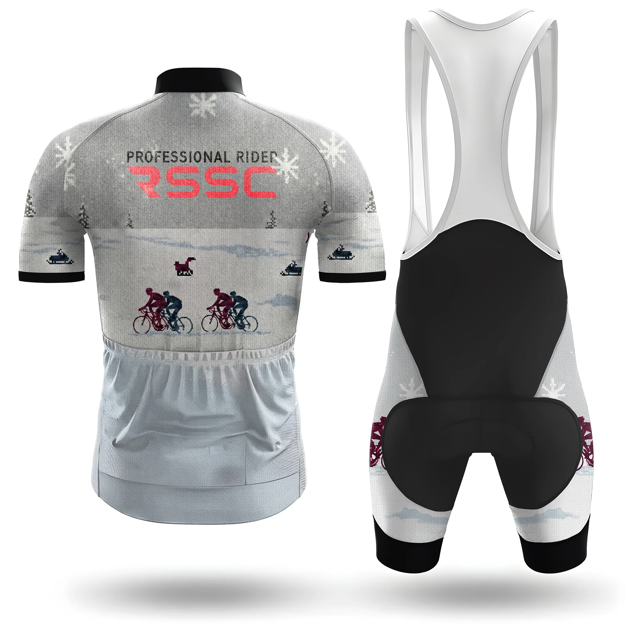 Cold and loneliness Men's Short Sleeve Cycling Kit - Image 2