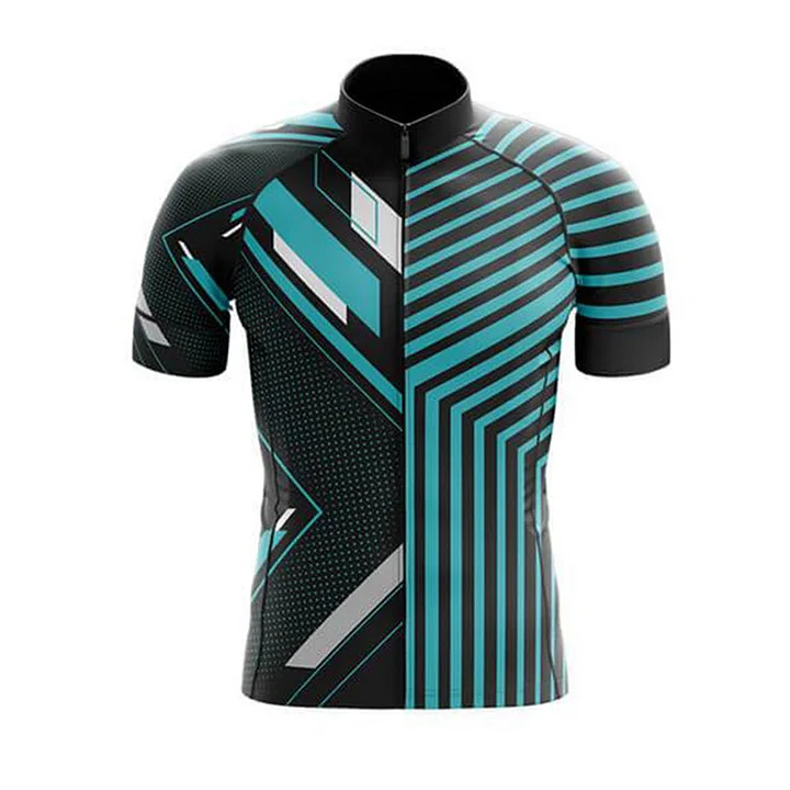 Colorful Abstract Men's Short Sleeve Cycling Kit - Image 3