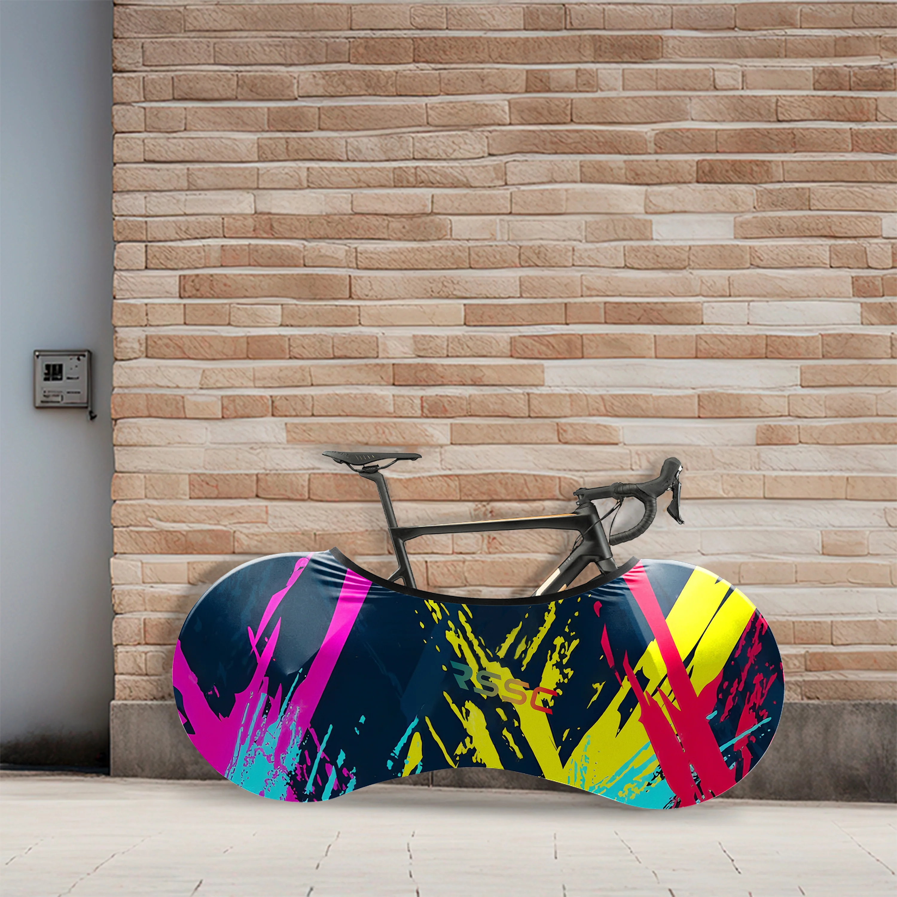 Colorful Abstract Movement Bicycle Wheels Cover - Image 4