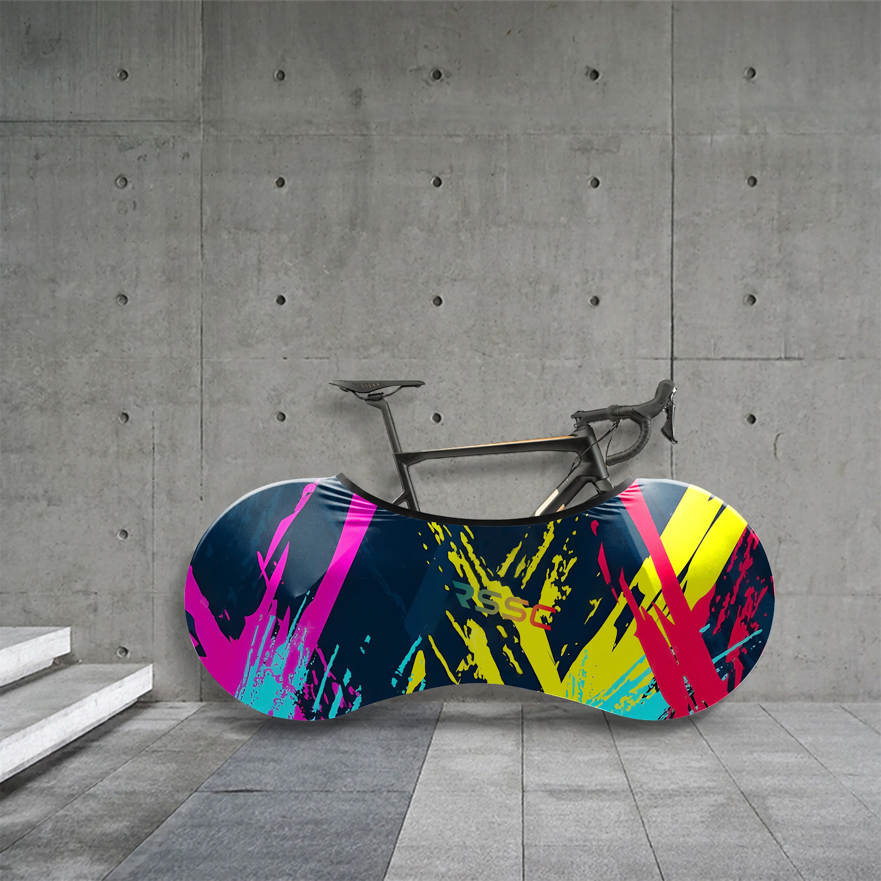 Colorful Abstract Movement Bicycle Wheels Cover - Image 5