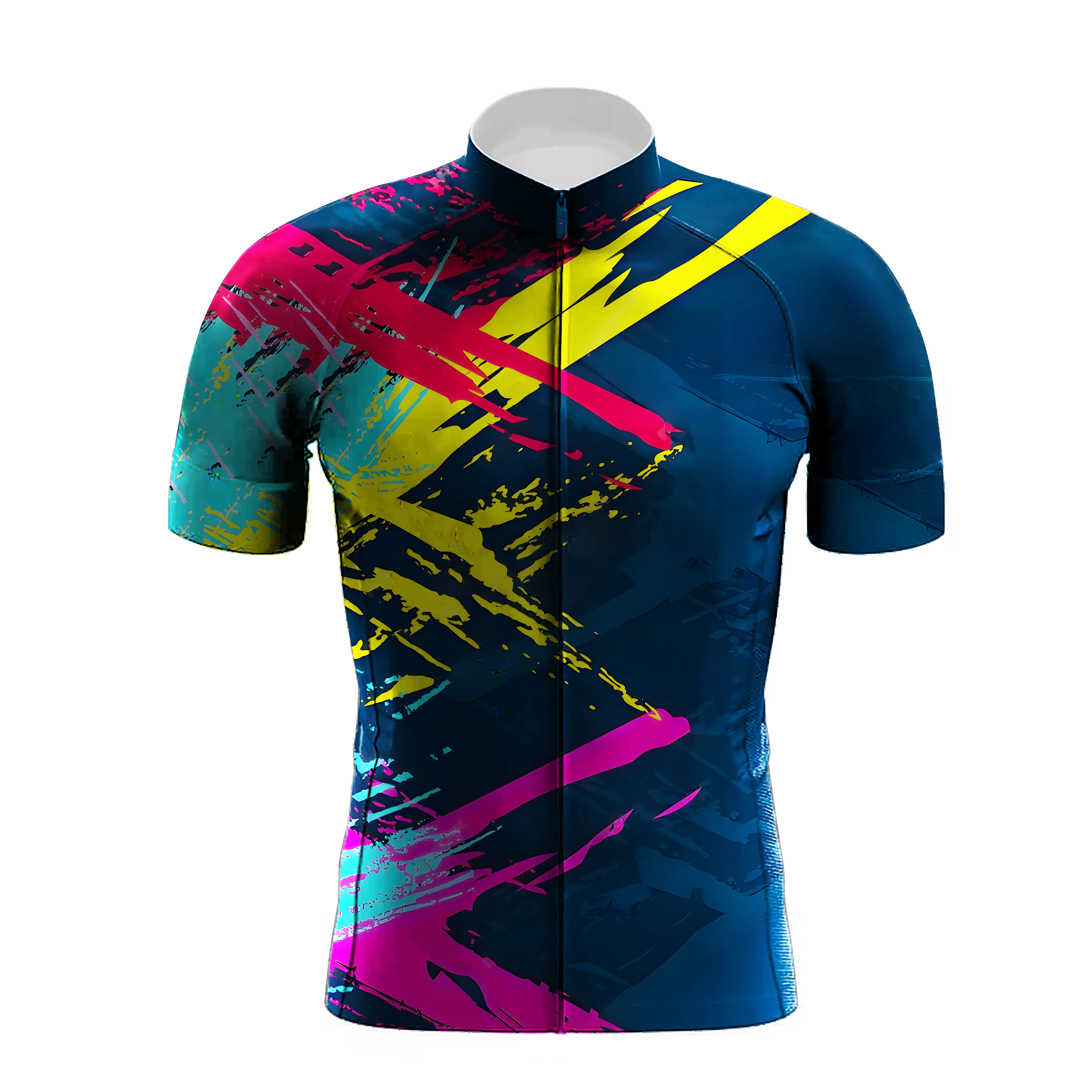 Colorful Abstract Movement Men's Cycling Kit - Image 3