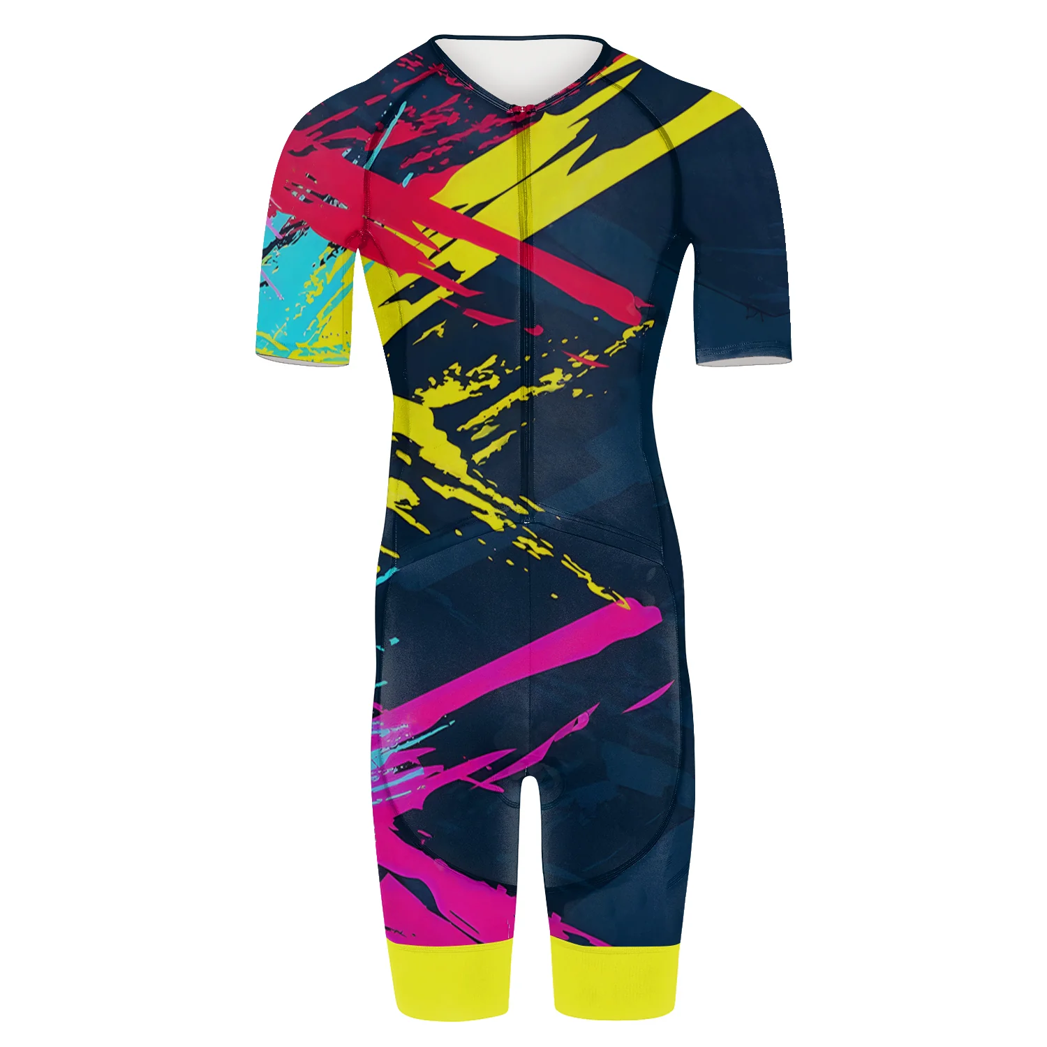 Colorful Abstract Movement Men's Triathlon Suit