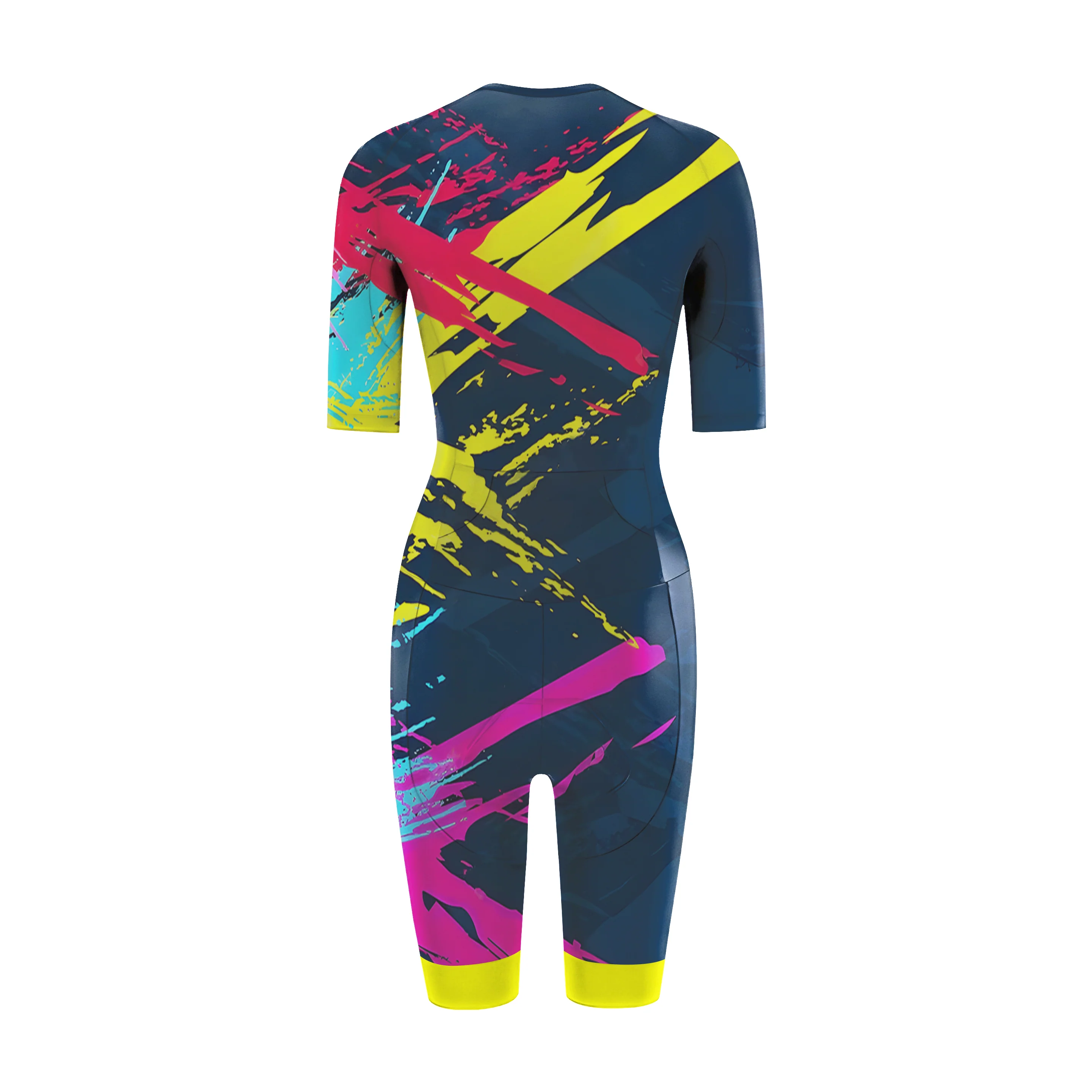 Colorful Abstract Movement Women's Triathlon Suit - Image 2