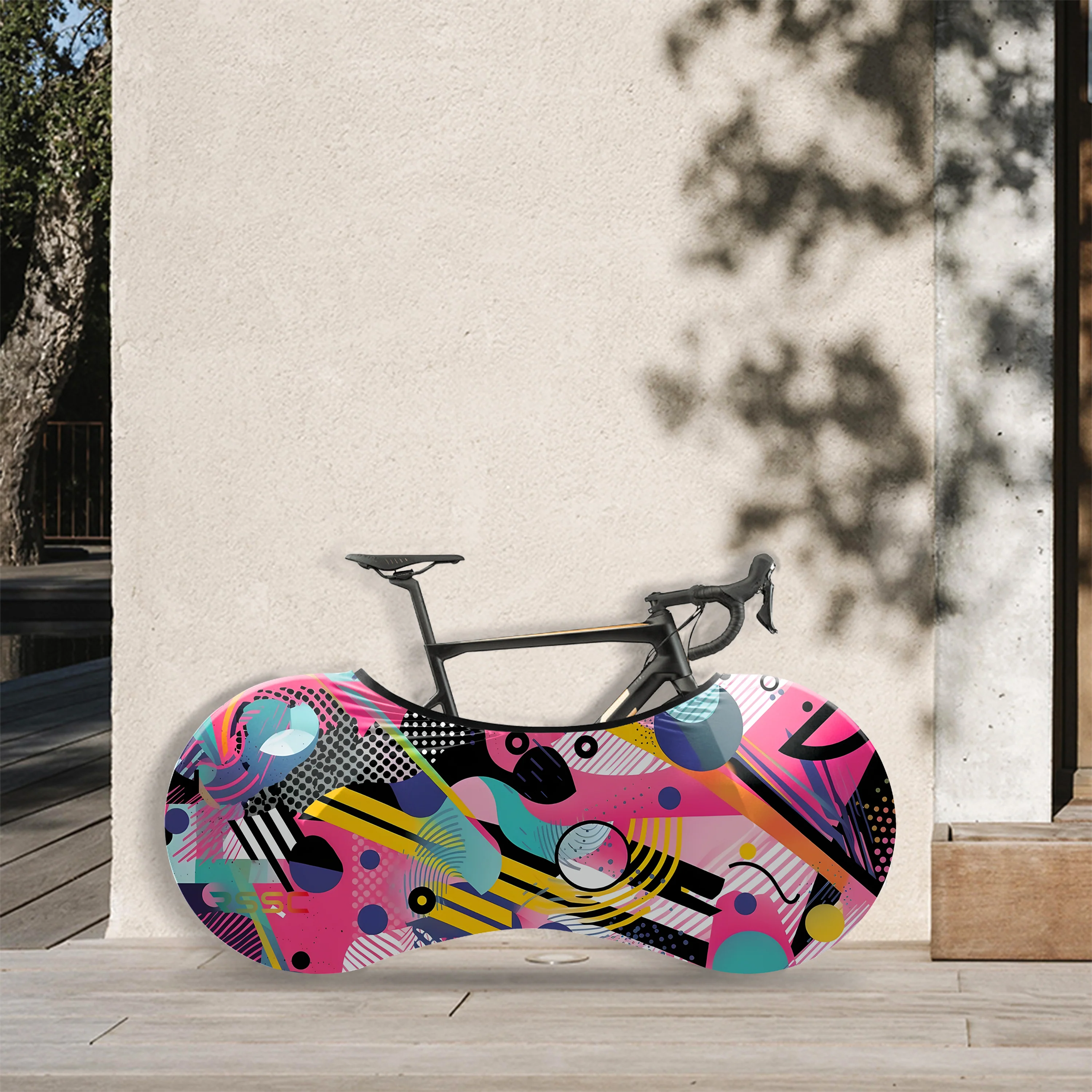 Colorful Bicycle Wheels Cover - Image 2