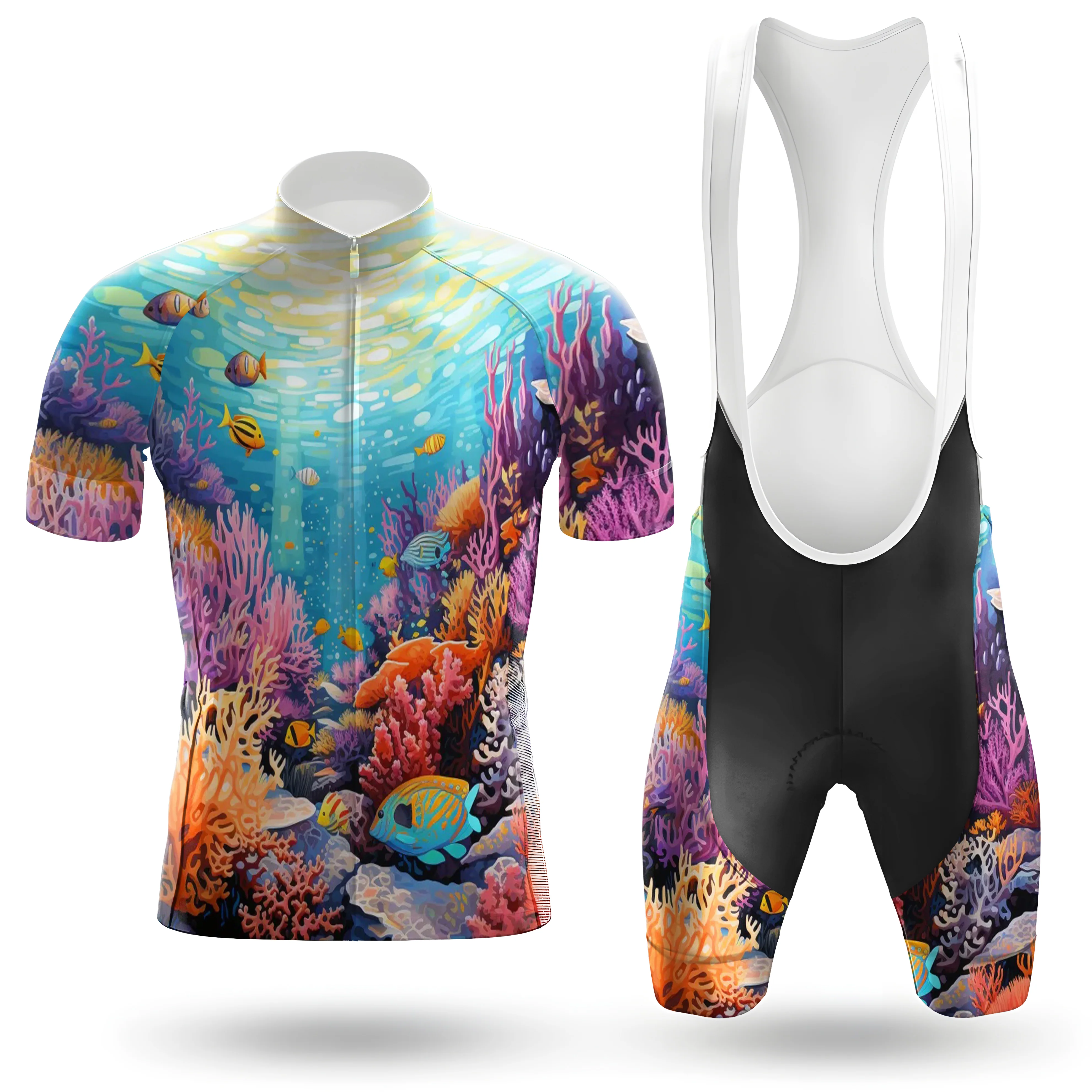 Colorful Corals Men's Cycling Kit