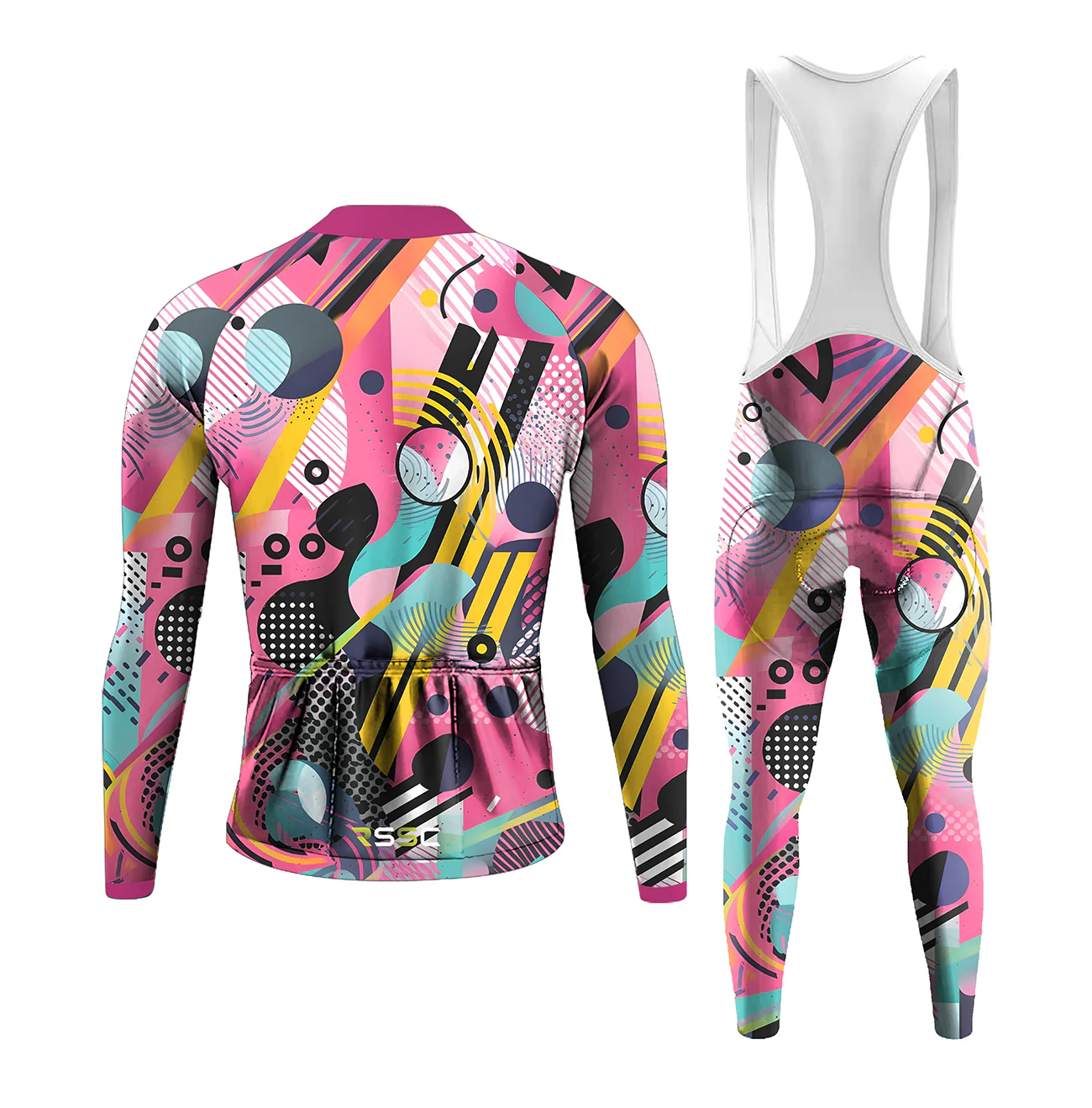 Colorful Men's Long Sleeve Cycling Kit - Image 2