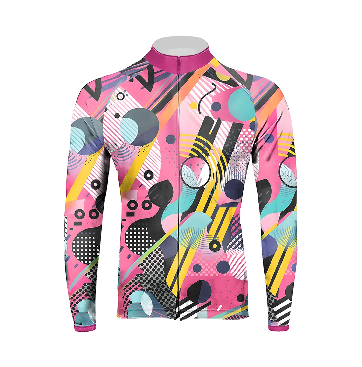 Colorful Men's Long Sleeve Cycling Kit - Image 3