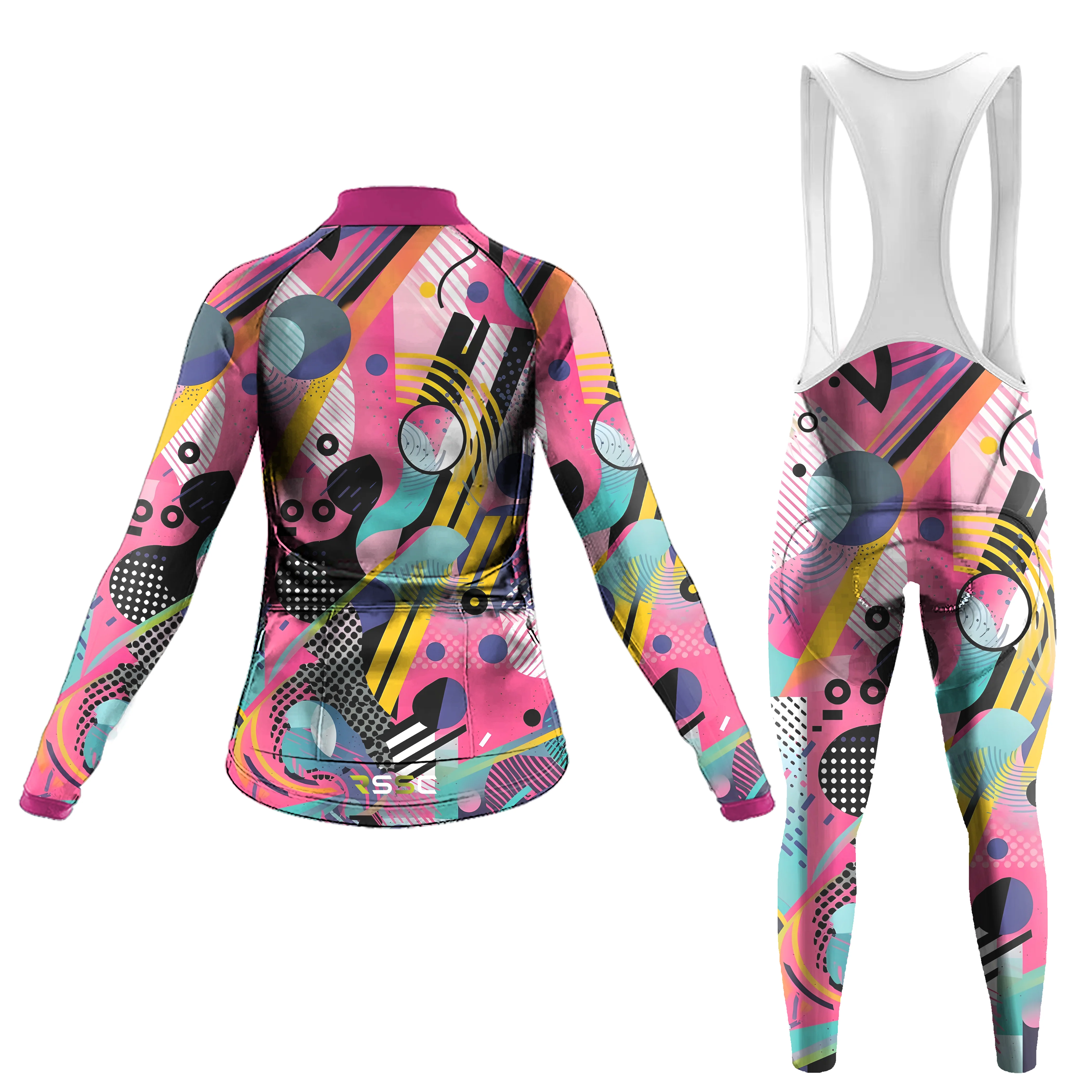 Colorful Women's Long Sleeve Cycling Kit - Image 2